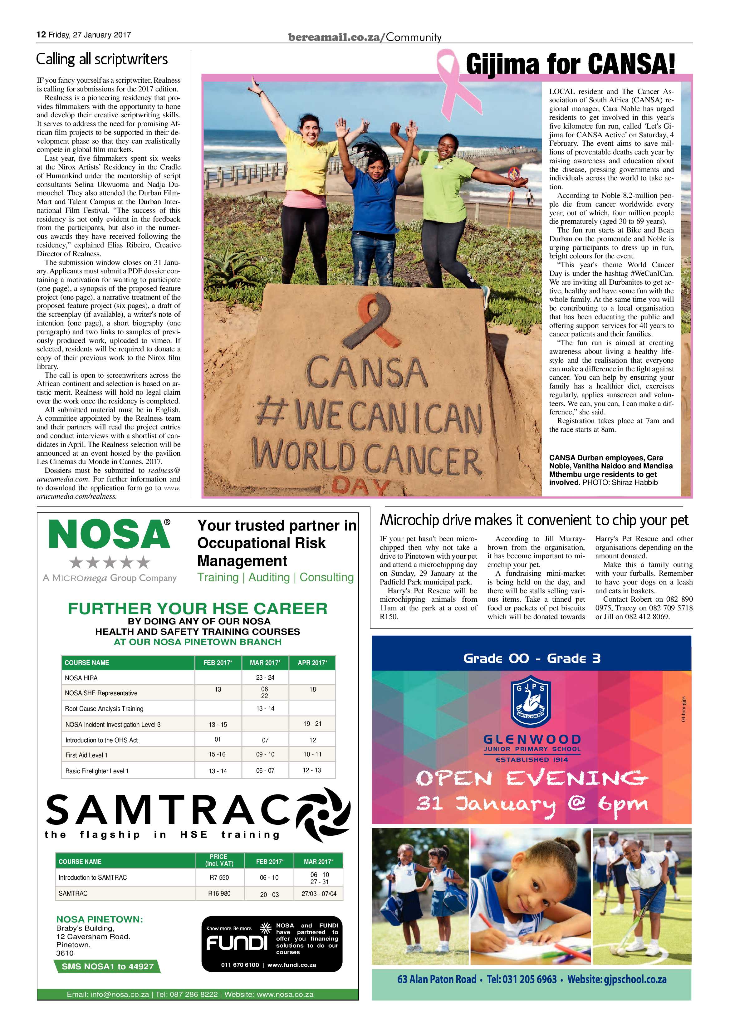Berea Mail 27 January 2017 page 12