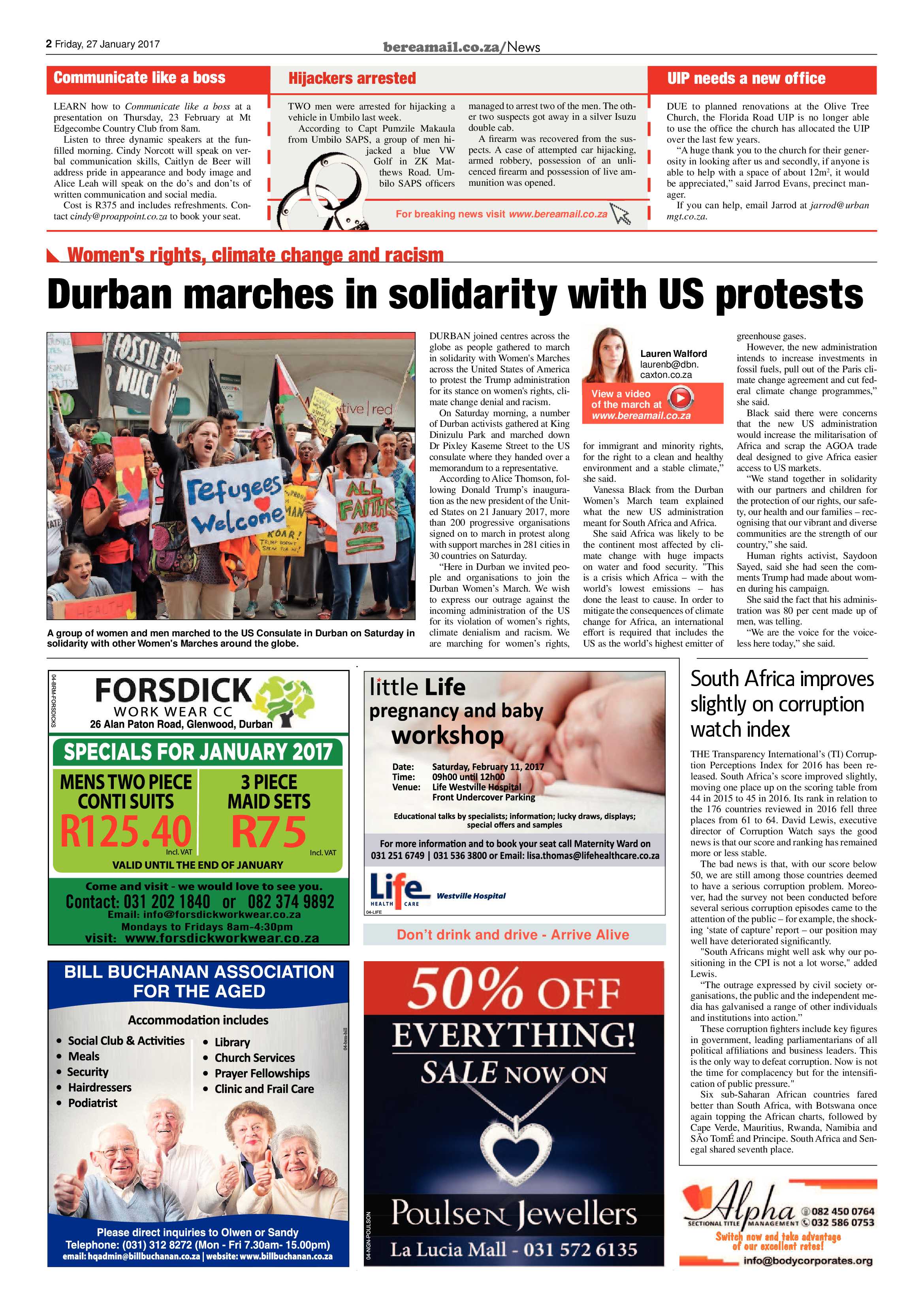 Berea Mail 27 January 2017 page 2