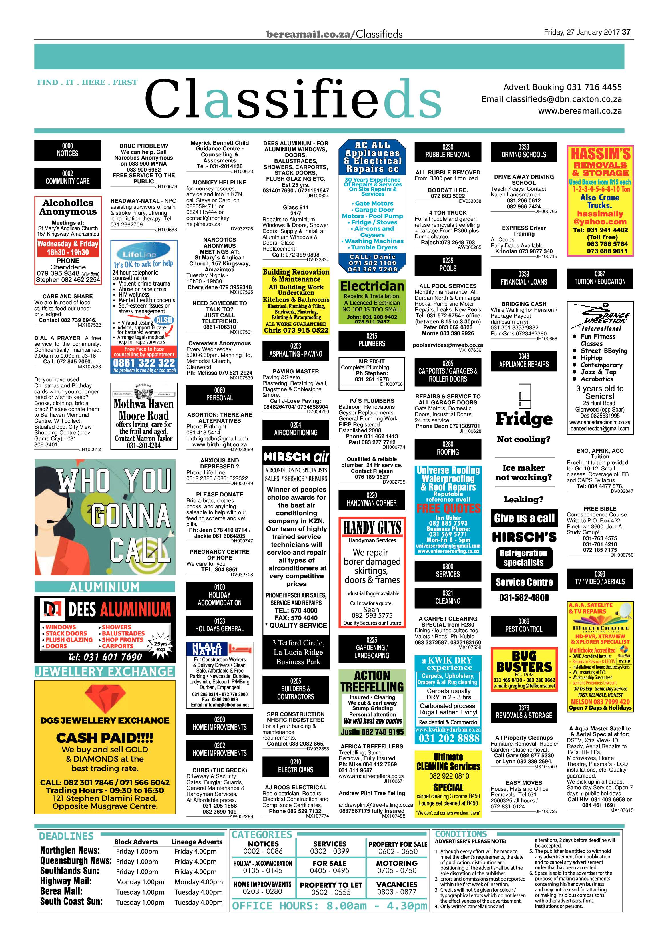 Berea Mail 27 January 2017 page 37