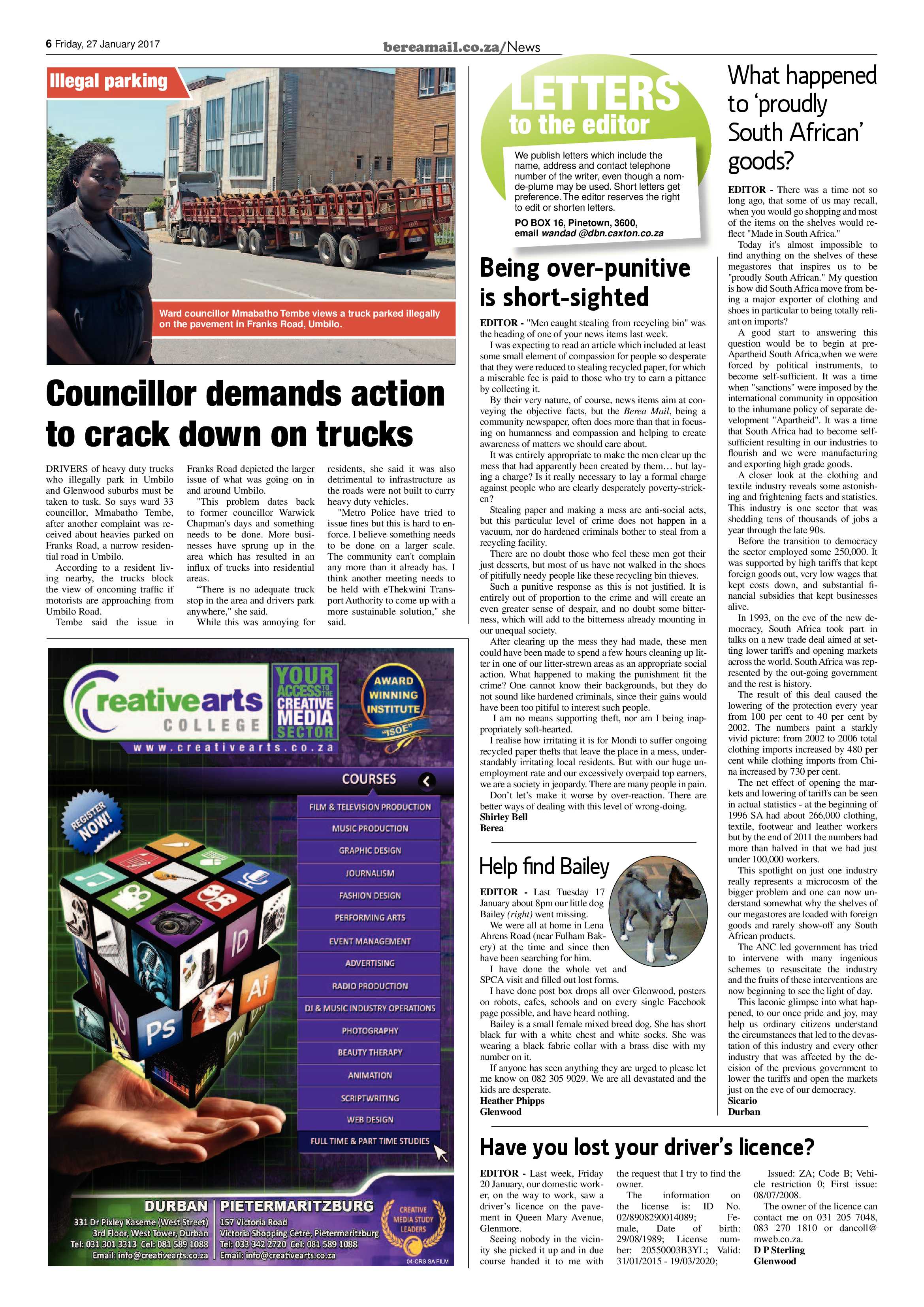 Berea Mail 27 January 2017 page 6