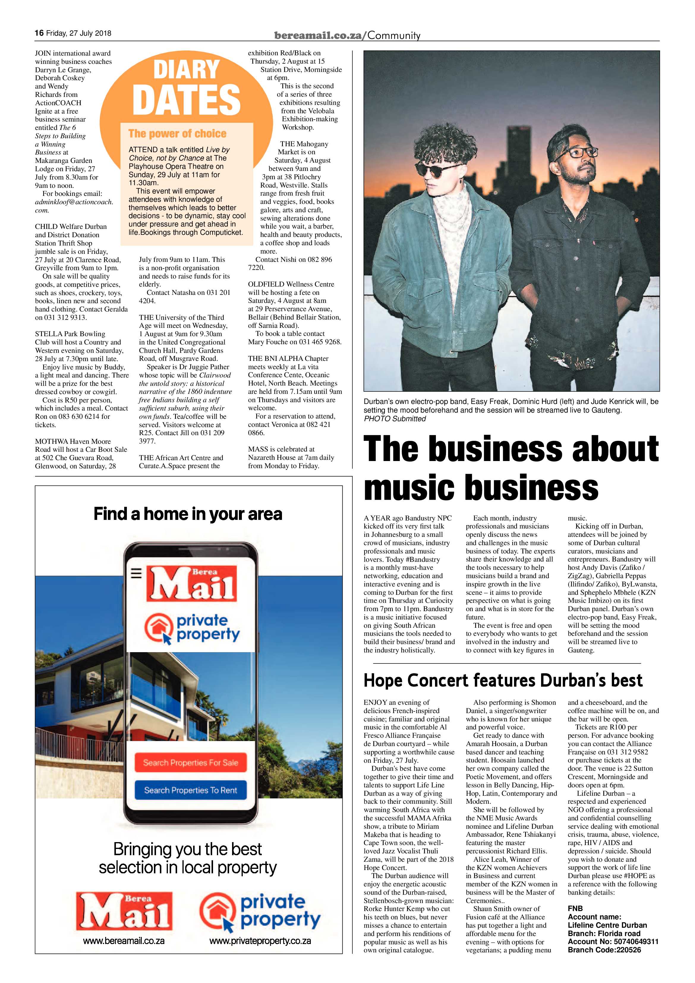 Berea Mail 27 July 2018 page 16