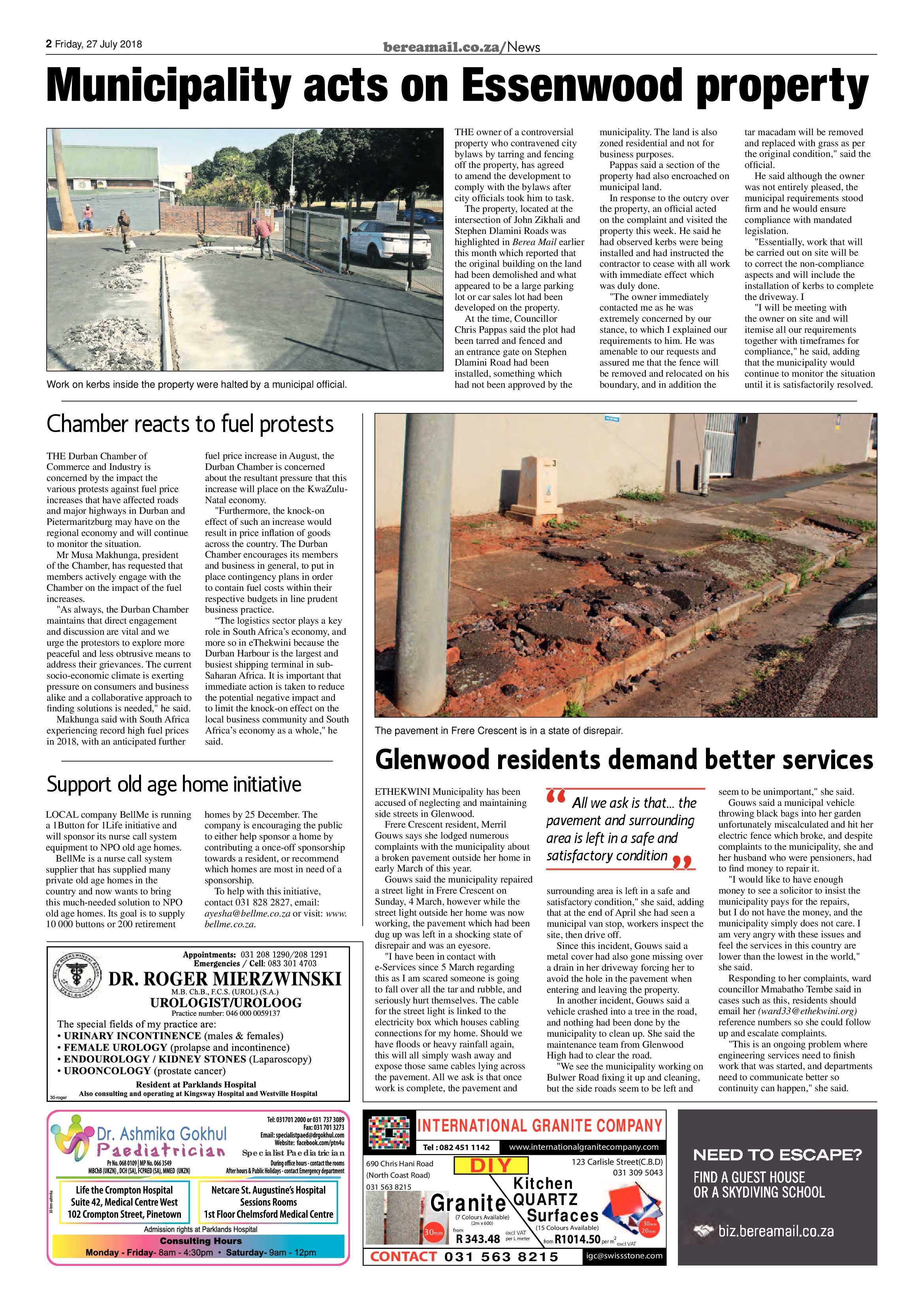 Berea Mail 27 July 2018 page 2
