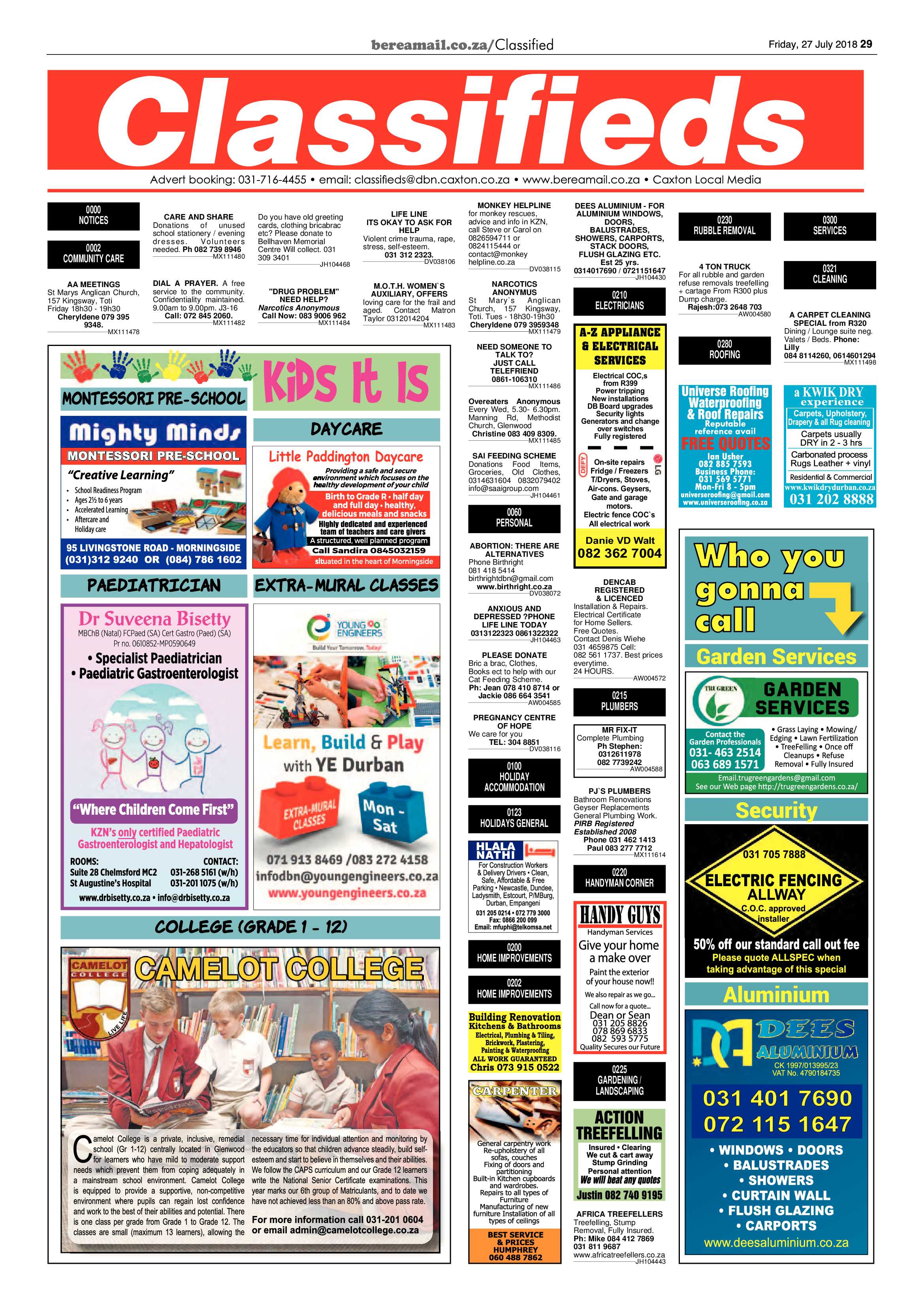 Berea Mail 27 July 2018 page 29