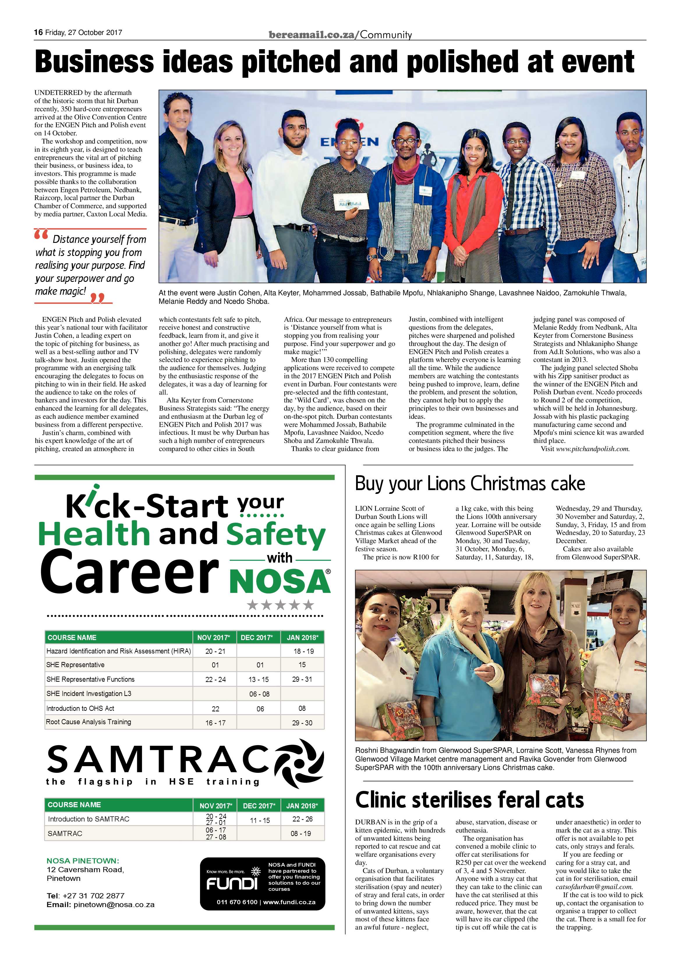 Berea Mail 27 October 2017 page 16