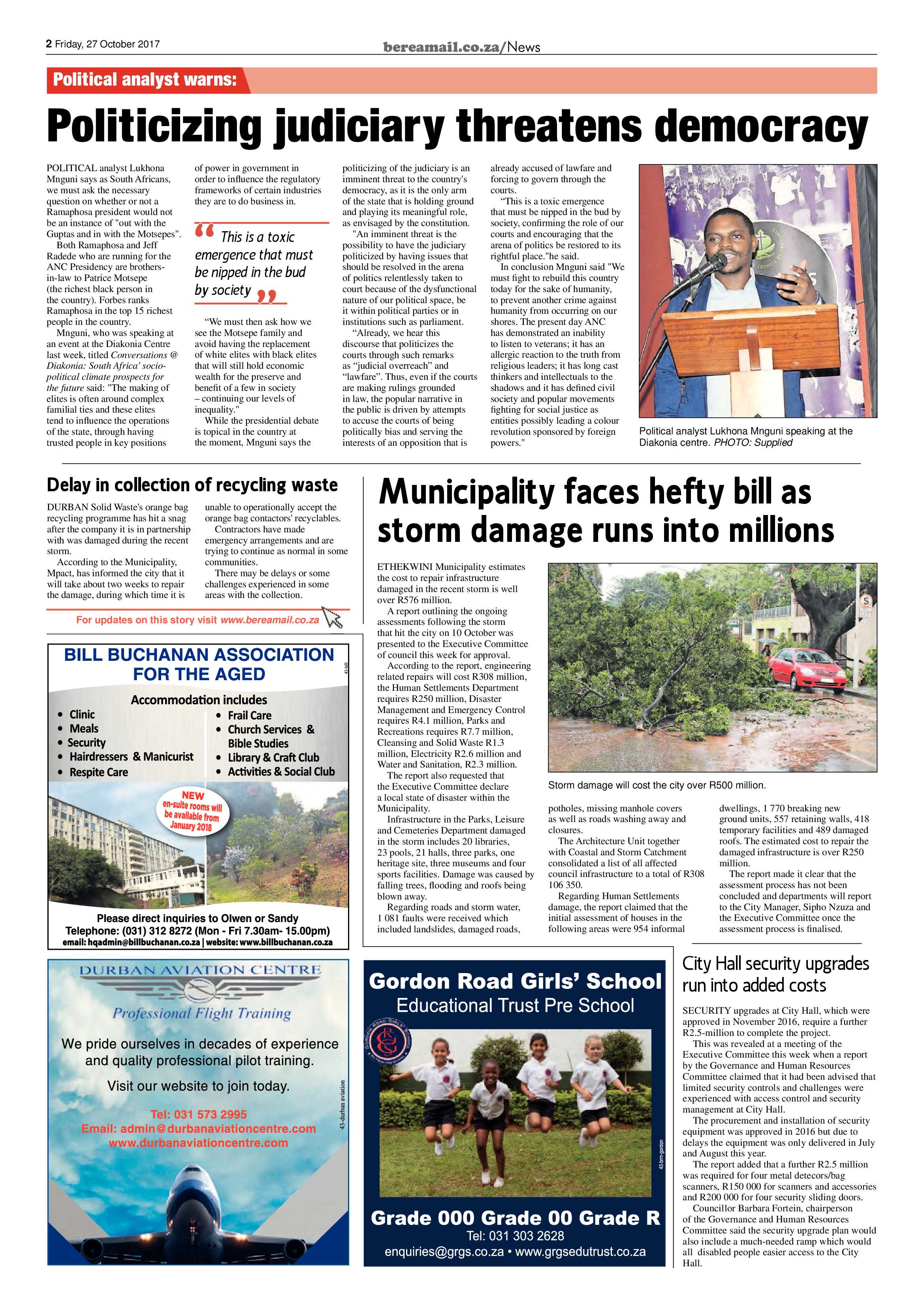 Berea Mail 27 October 2017 page 2