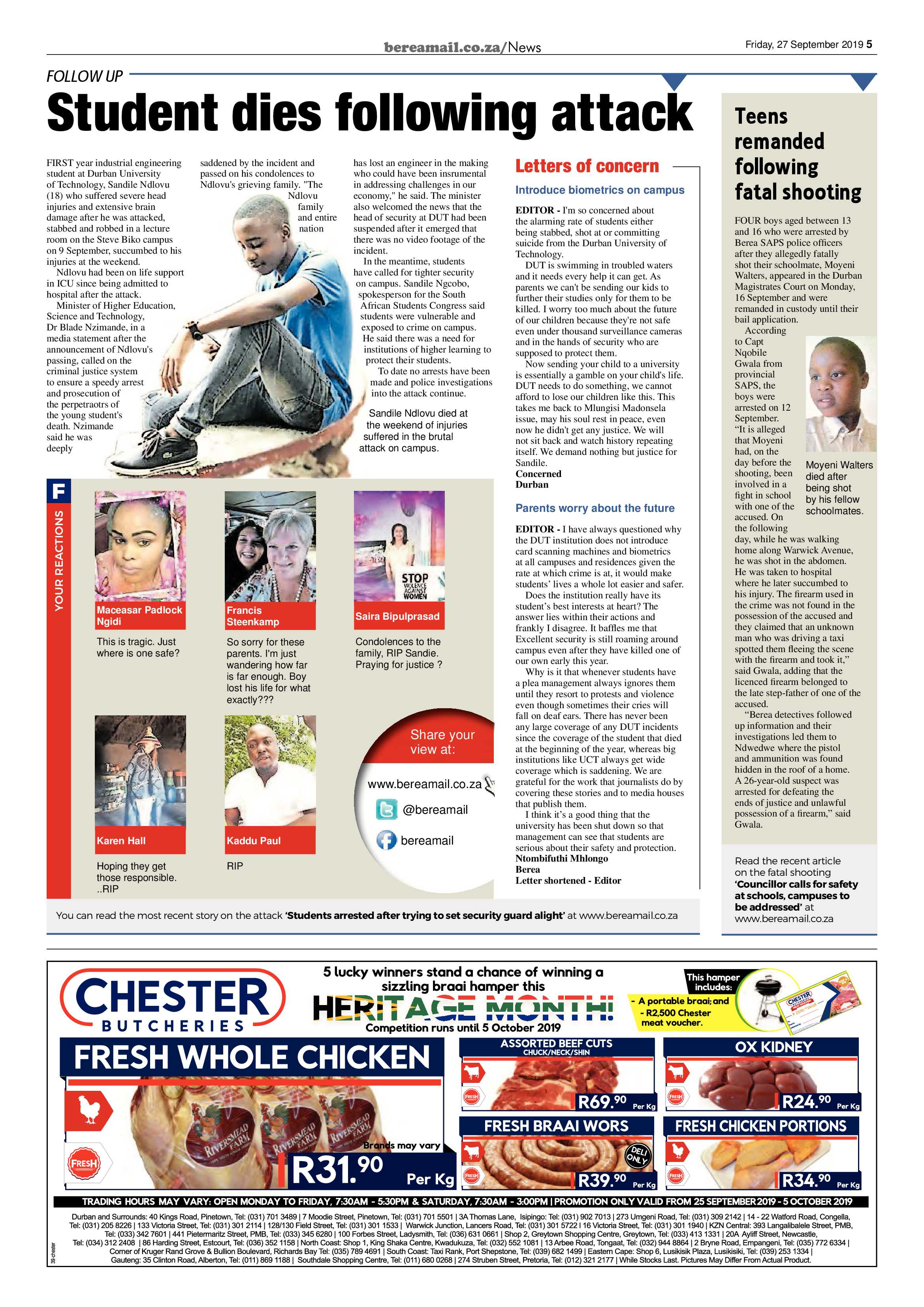 Berea Mail 27 September 2019 page 5
