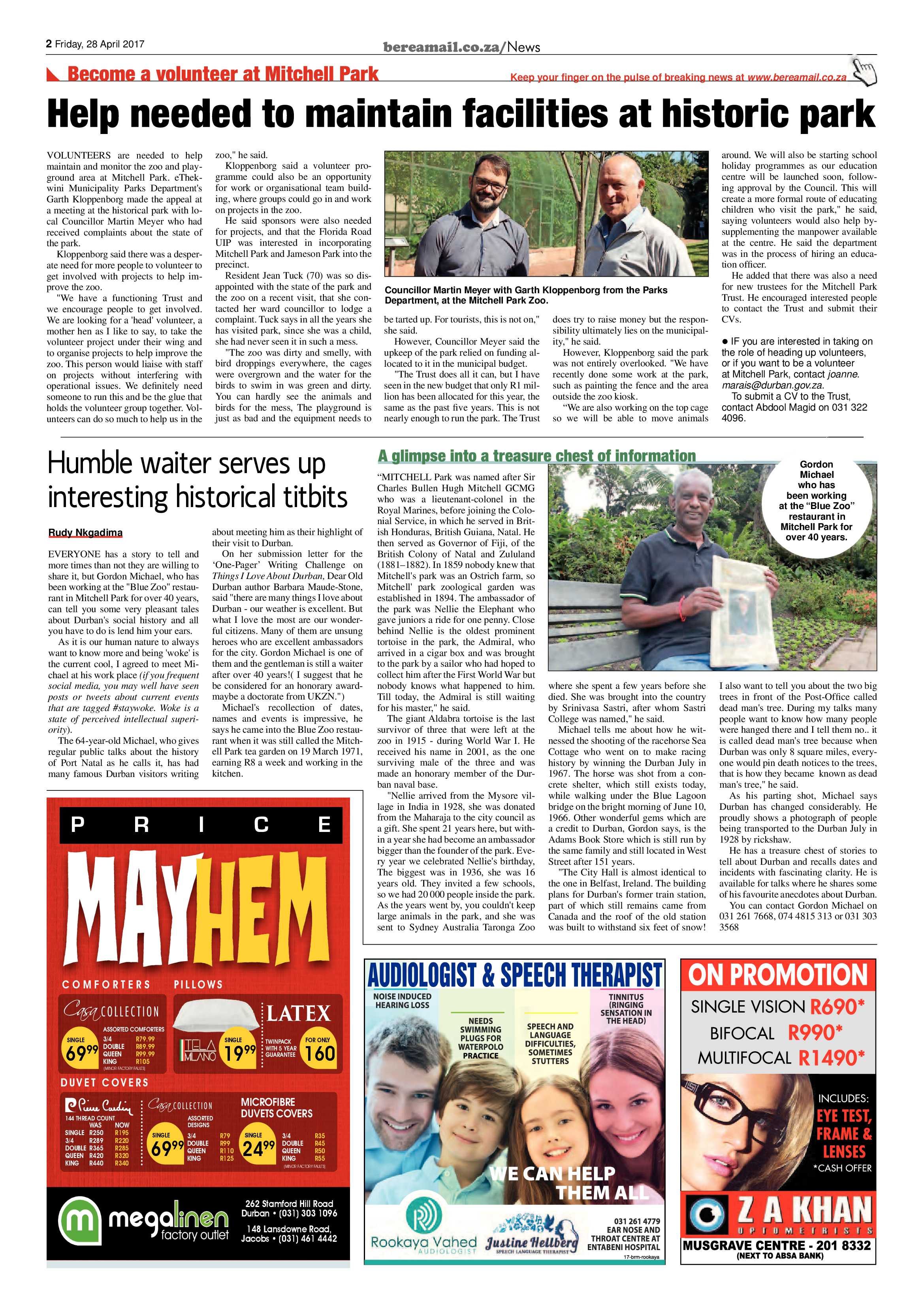 Berea Mail 28 April 2017 page 2
