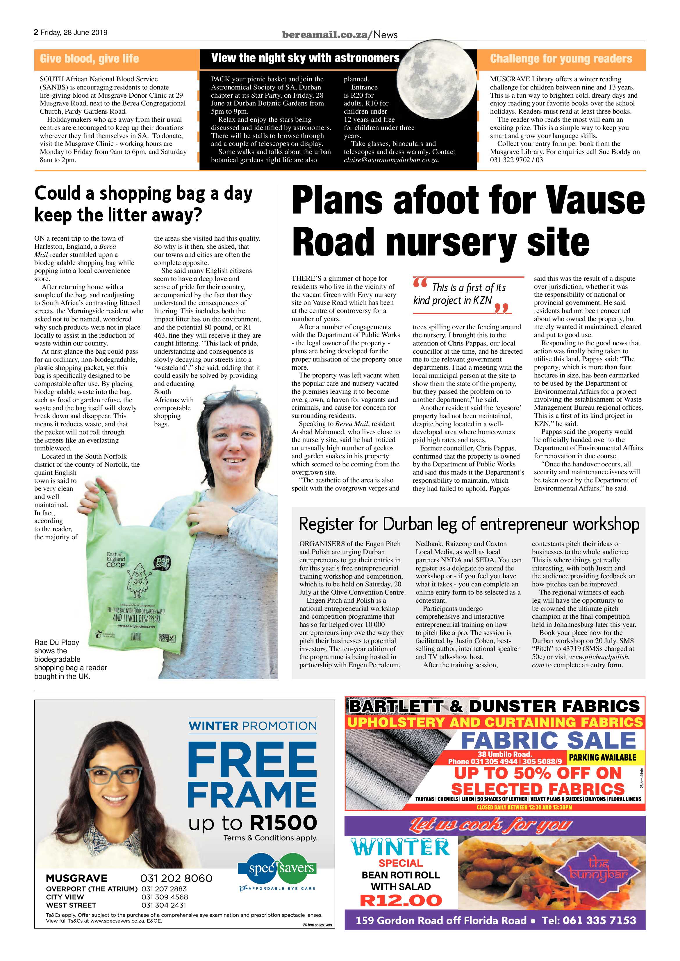 Berea Mail 28 June 2019 page 2
