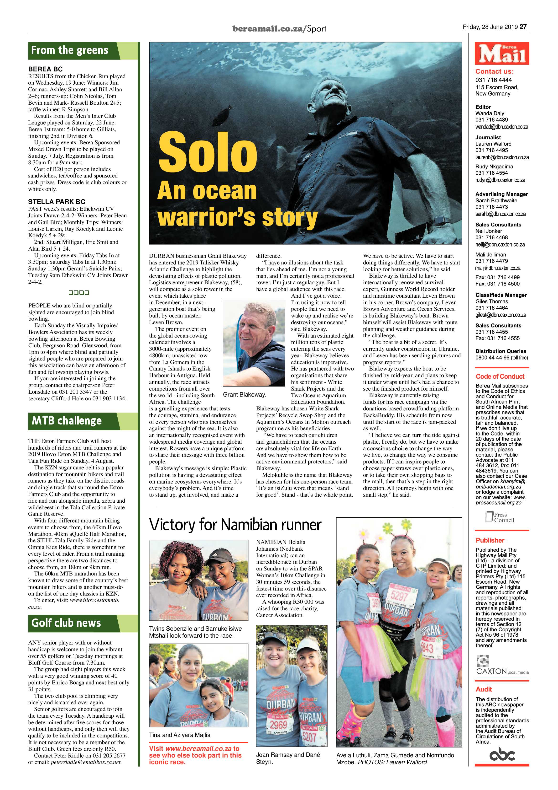 Berea Mail 28 June 2019 page 27