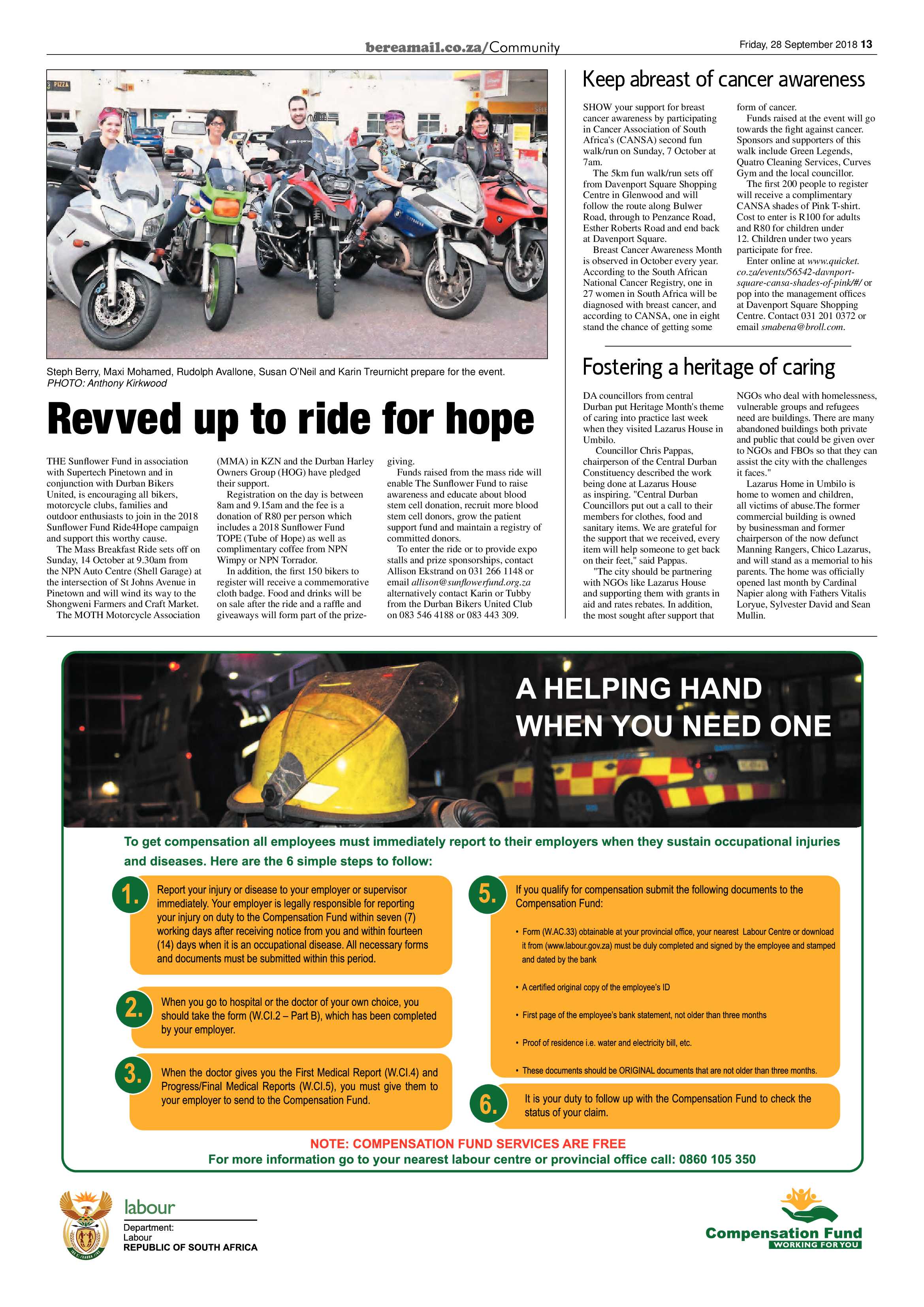 Berea Mail 28 September 2018 page 13
