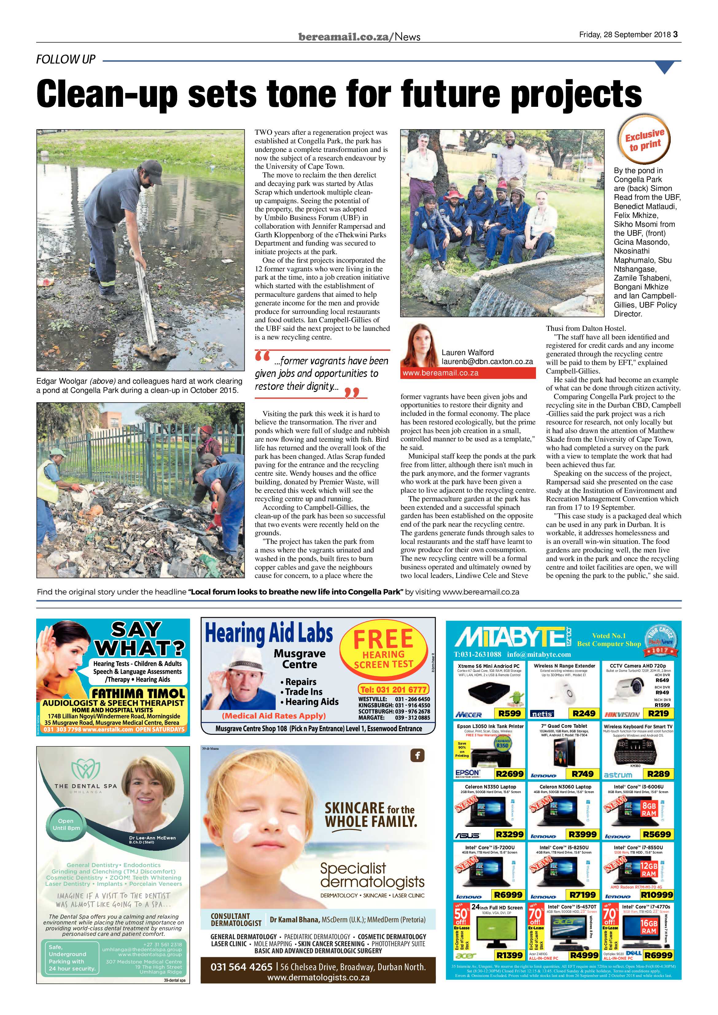 Berea Mail 28 September 2018 page 3