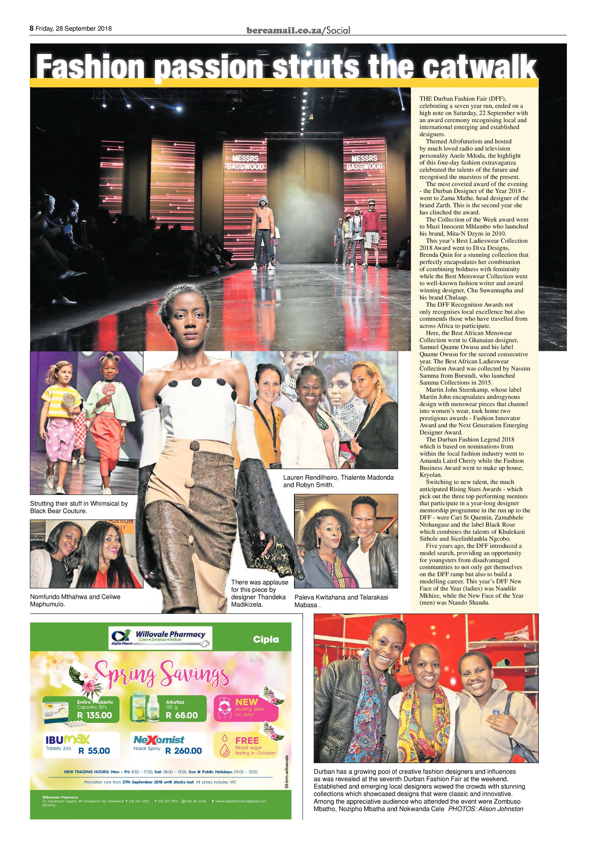 Berea Mail 28 September 2018 page 8