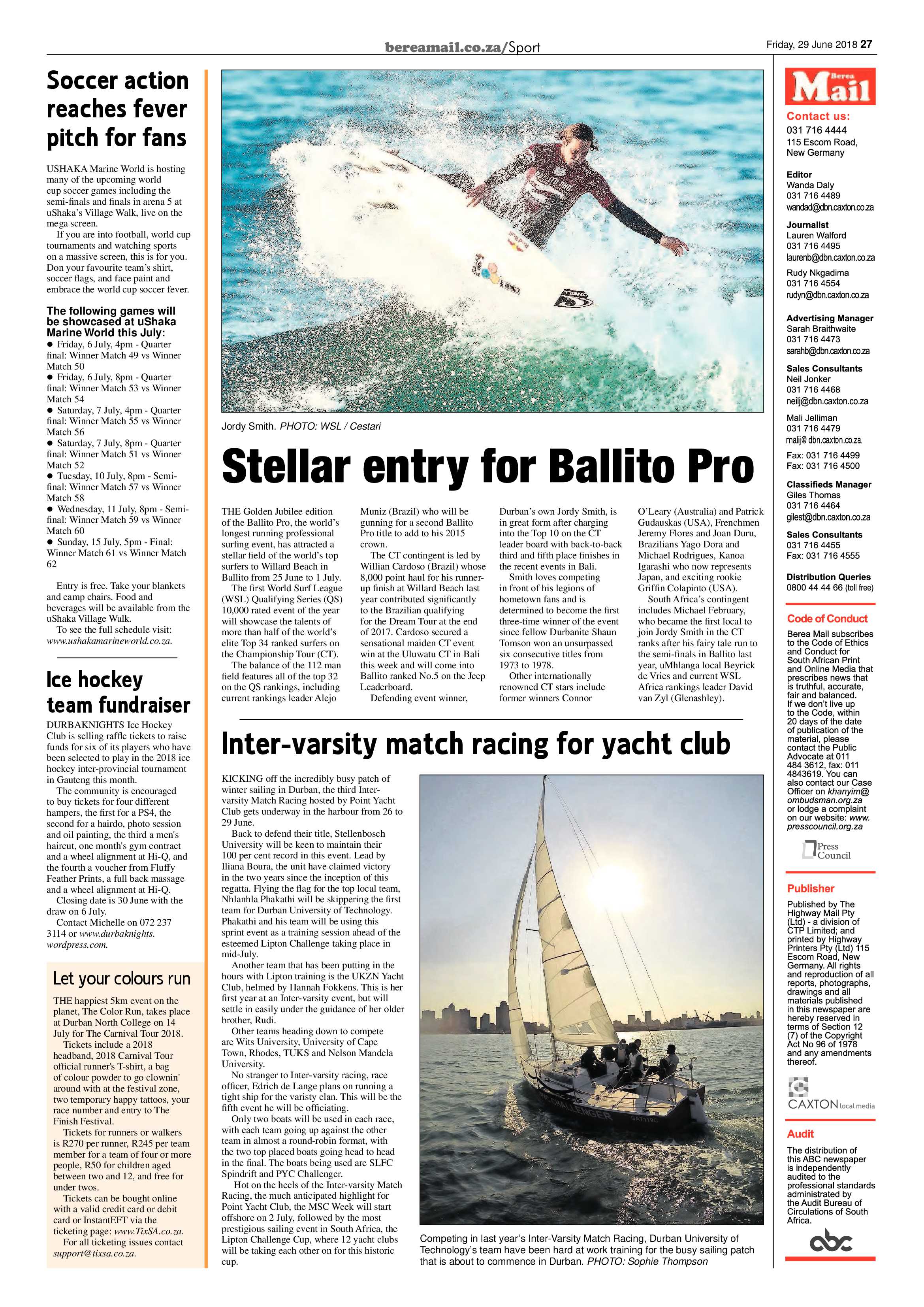 Berea Mail 29 June 2018 page 27