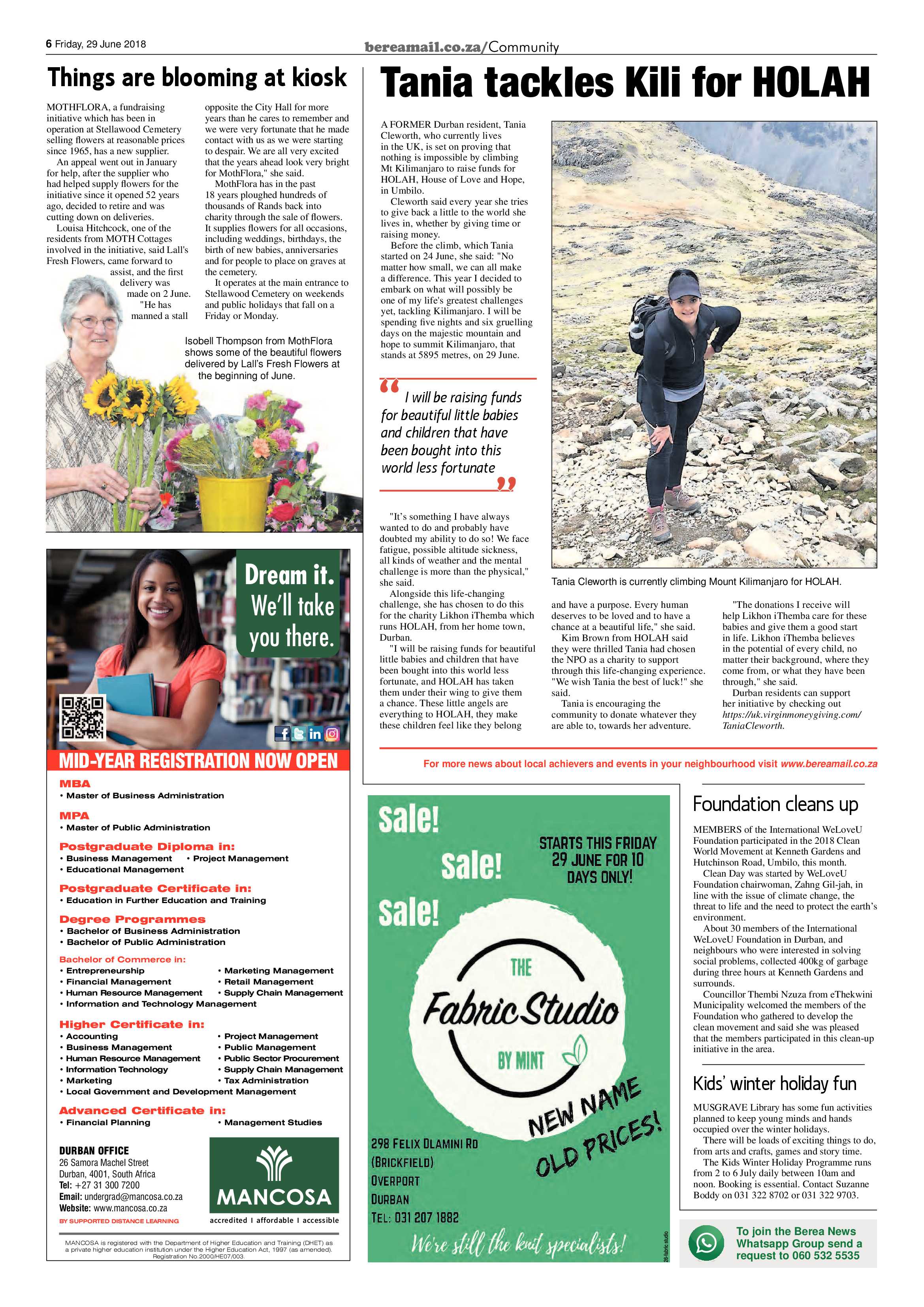 Berea Mail 29 June 2018 page 6