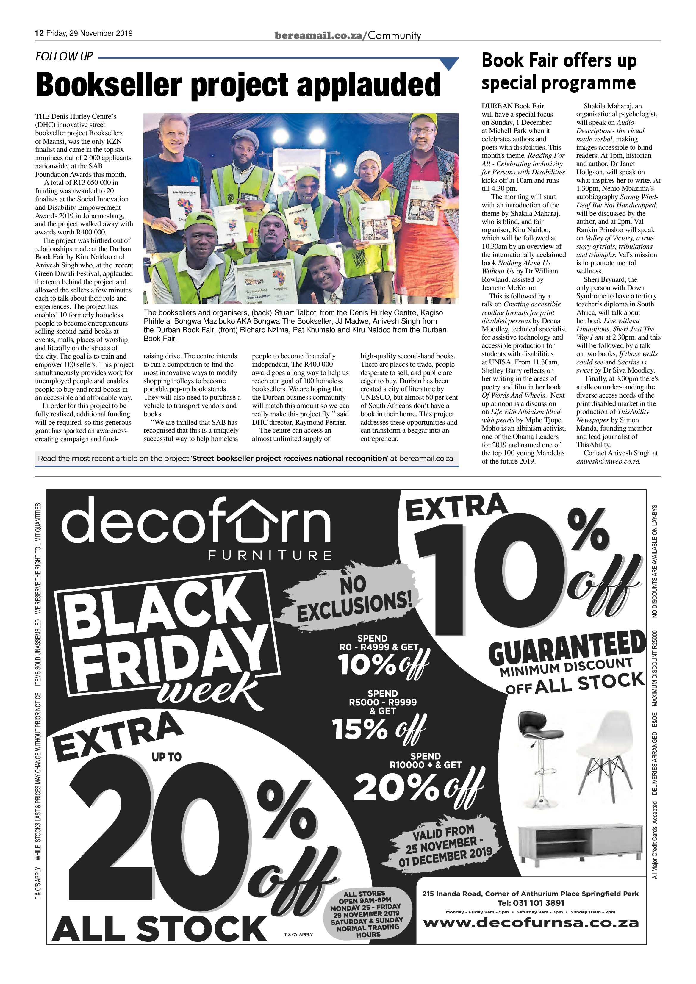 Berea Mail 29 November 2019 page 12