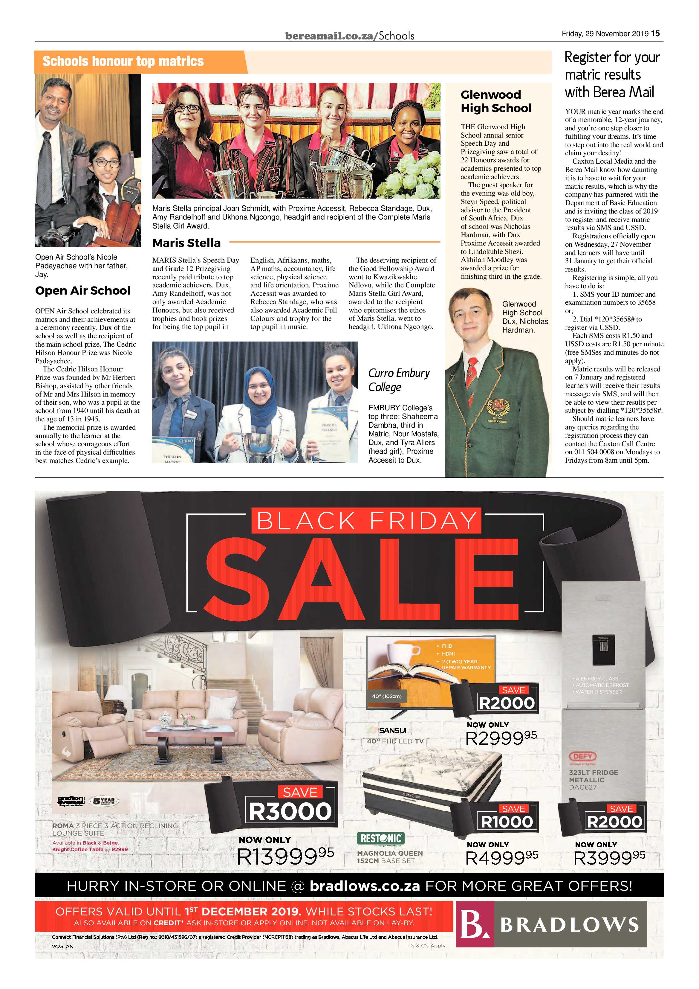 Berea Mail 29 November 2019 page 15