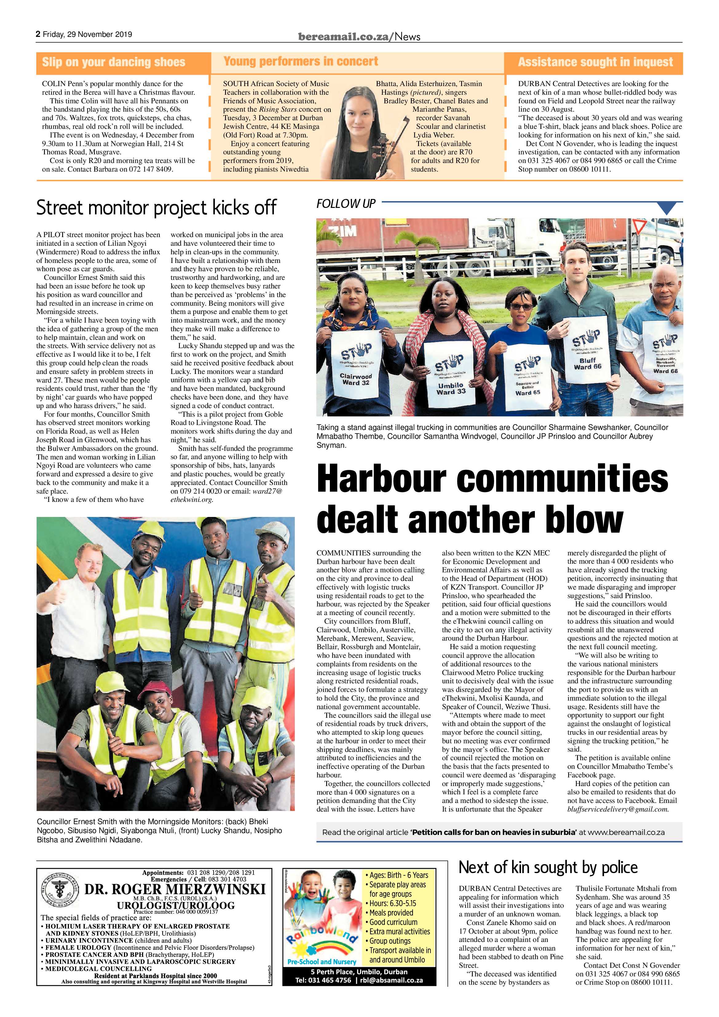 Berea Mail 29 November 2019 page 2