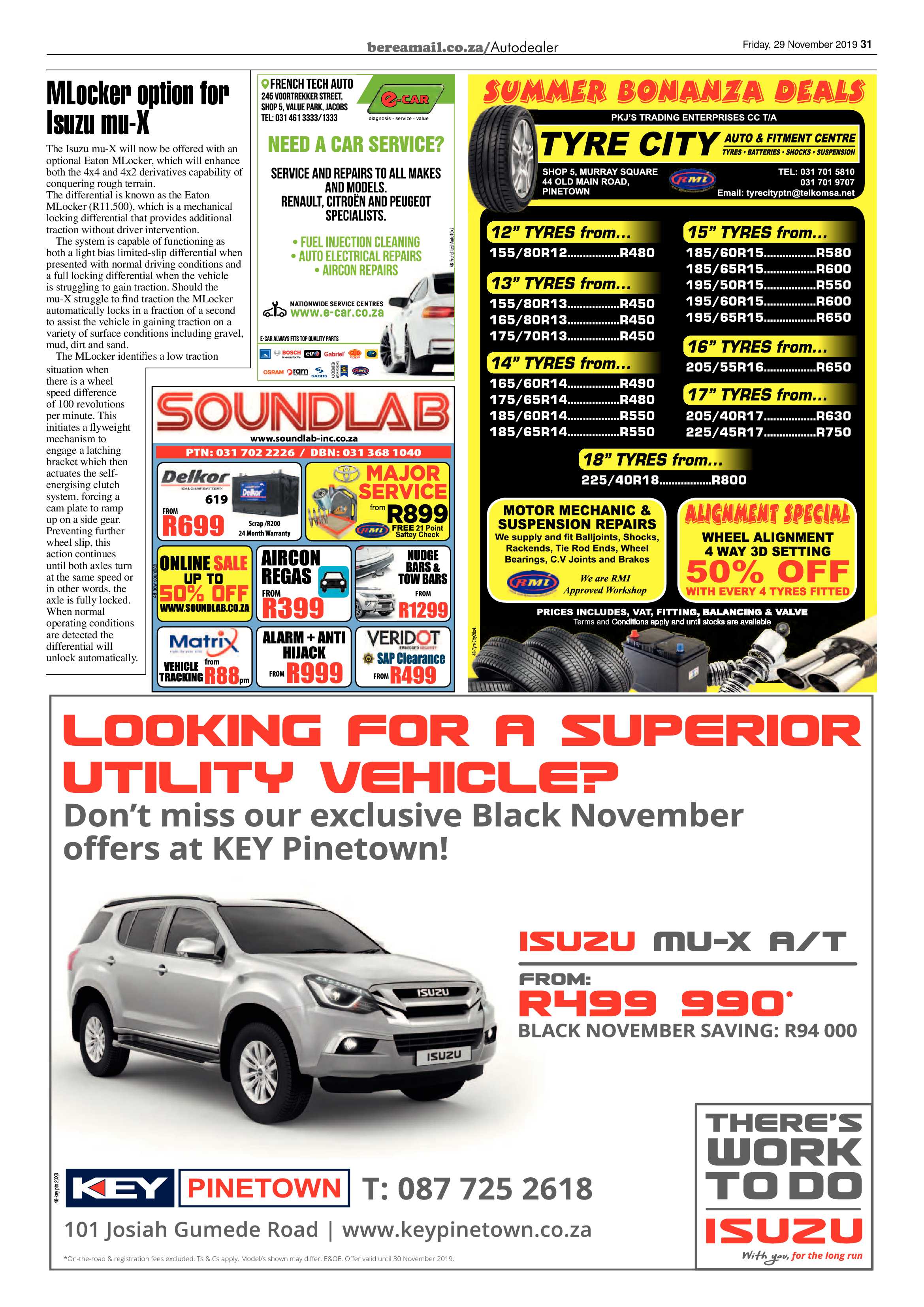 Berea Mail 29 November 2019 page 29
