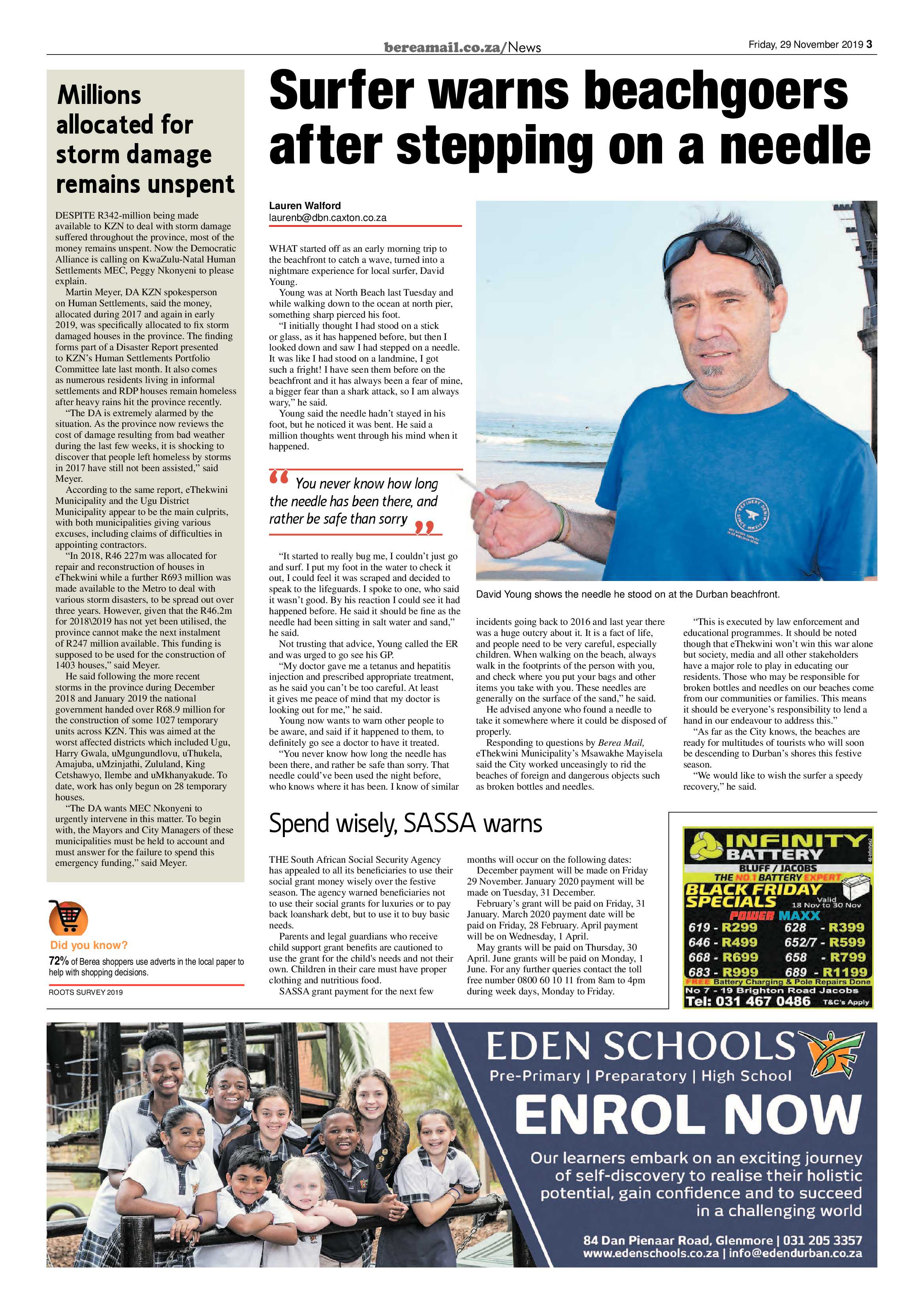 Berea Mail 29 November 2019 page 3