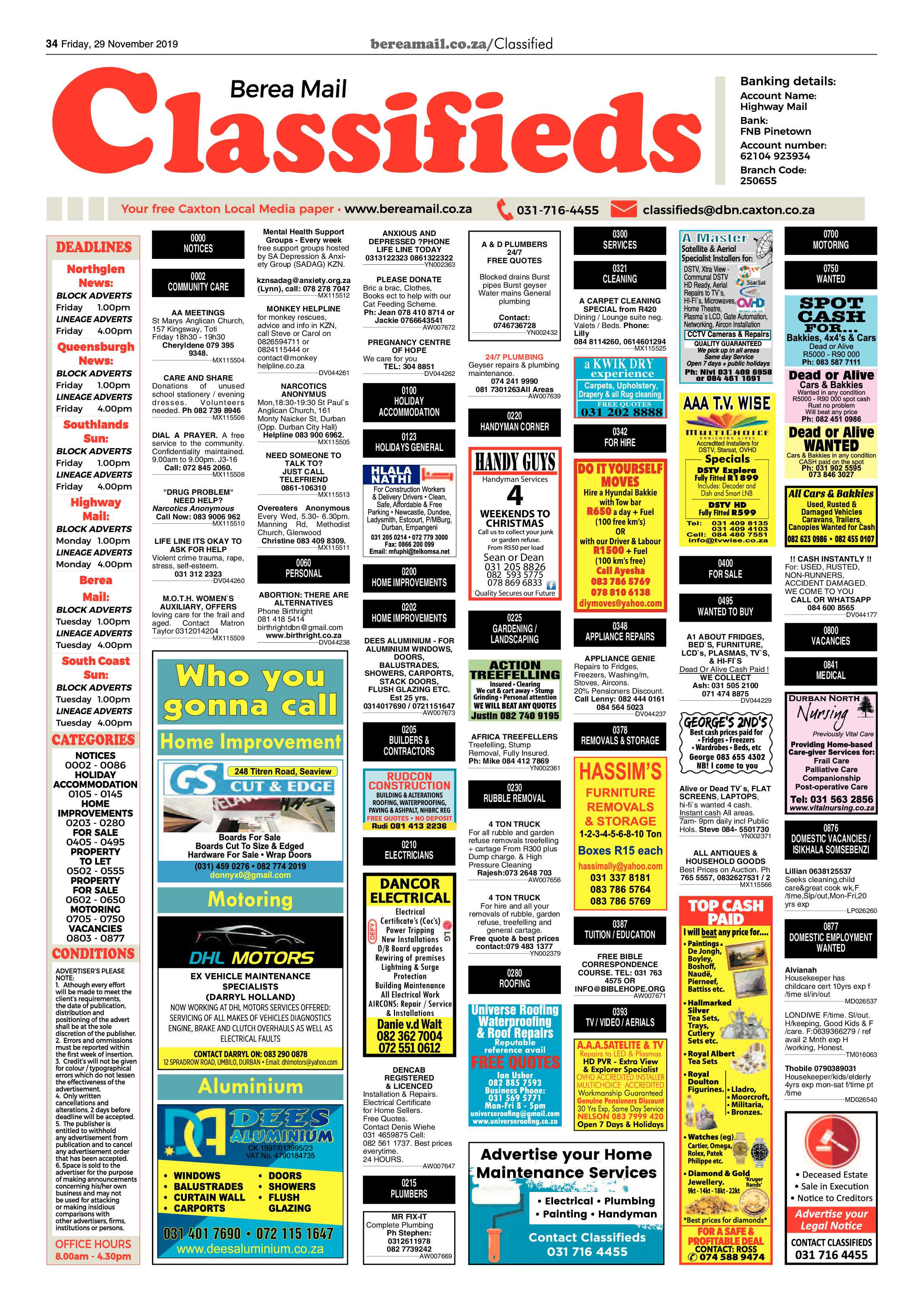 Berea Mail 29 November 2019 page 32
