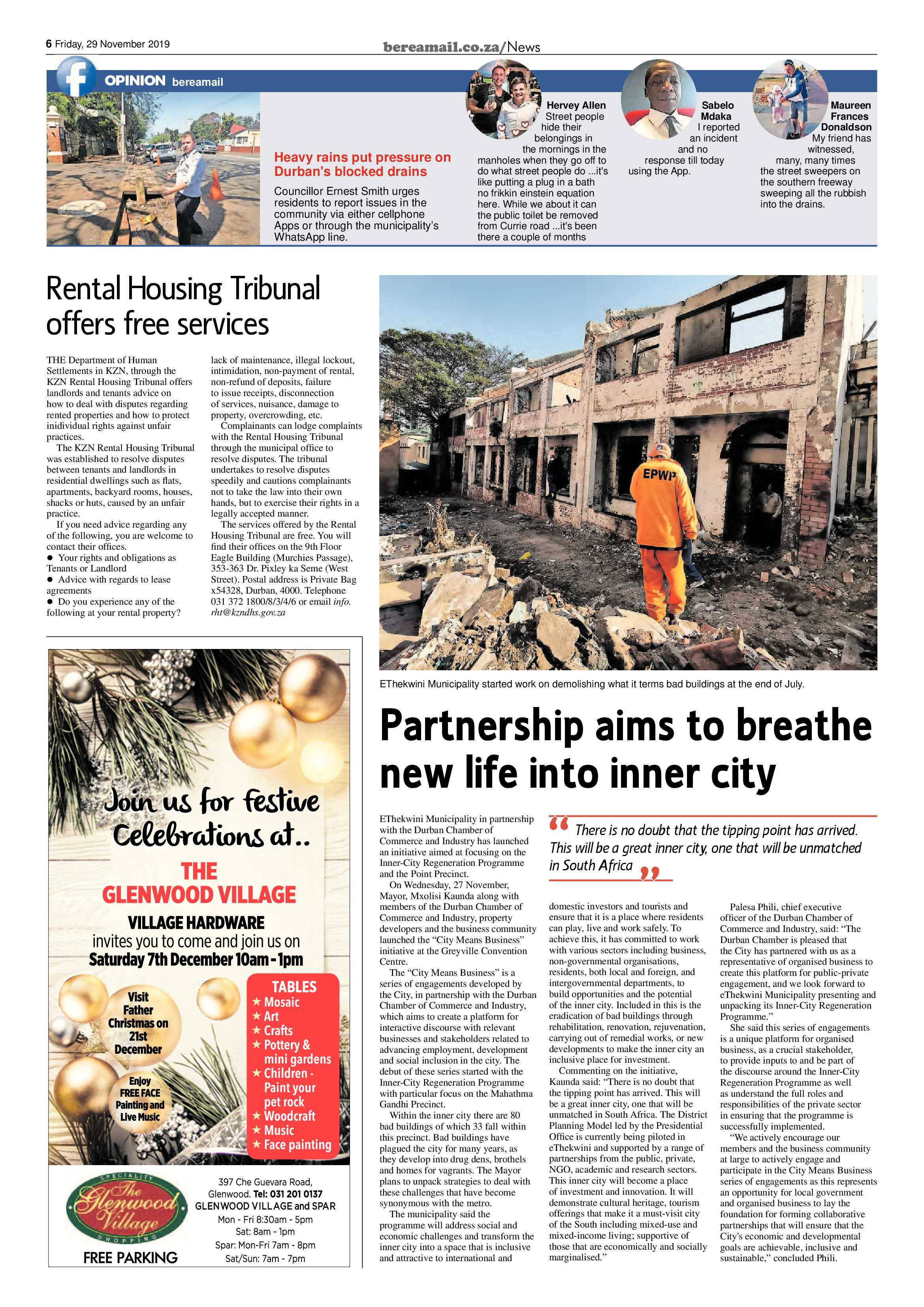 Berea Mail 29 November 2019 page 6