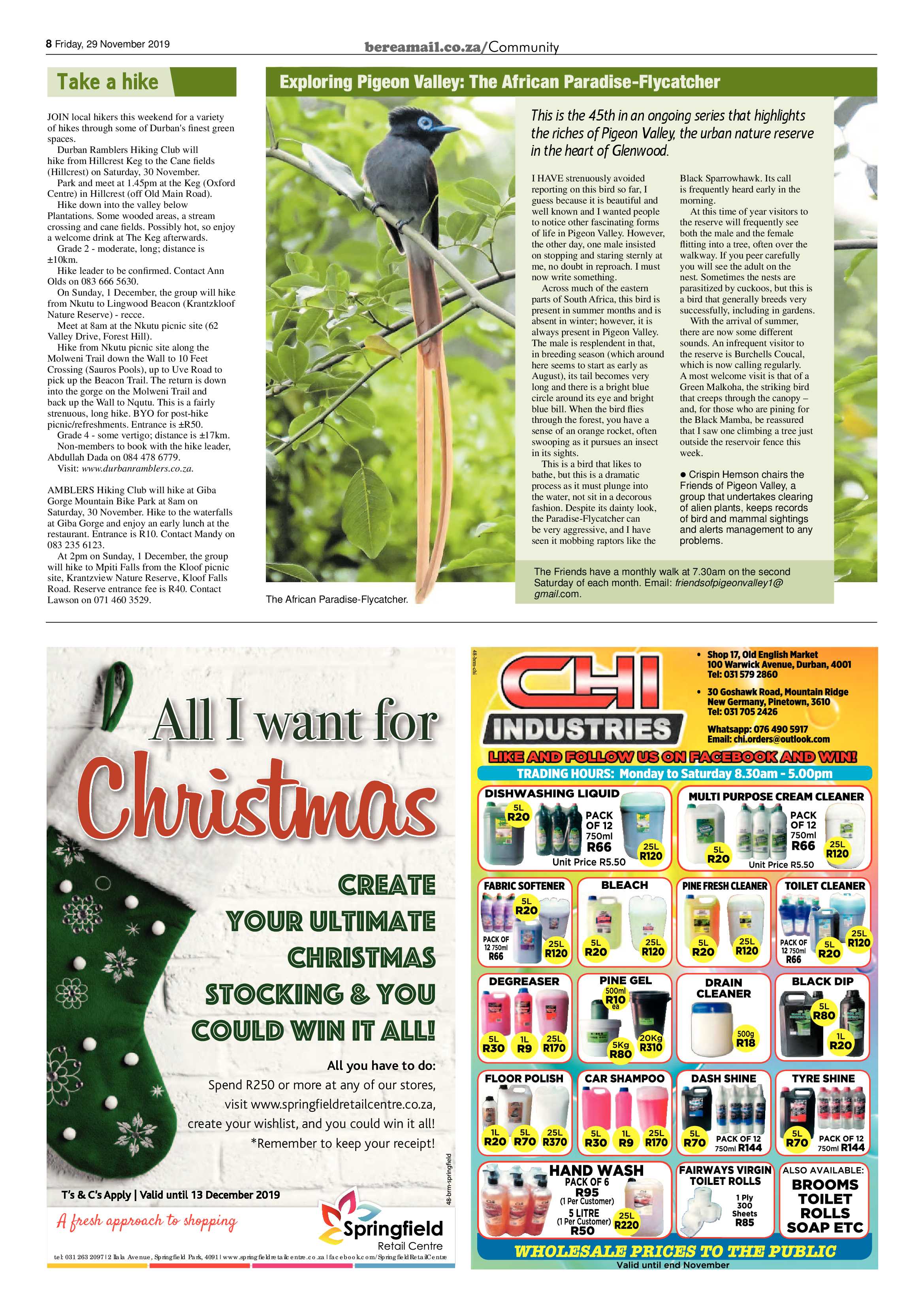 Berea Mail 29 November 2019 page 8