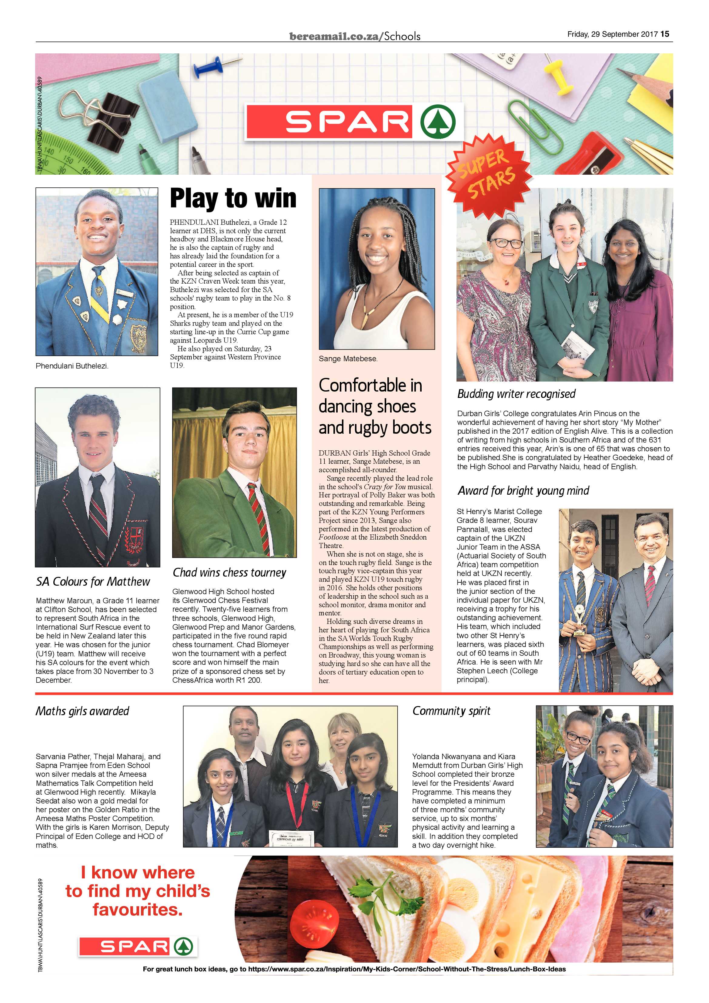 Berea Mail 29 September 2017 page 15
