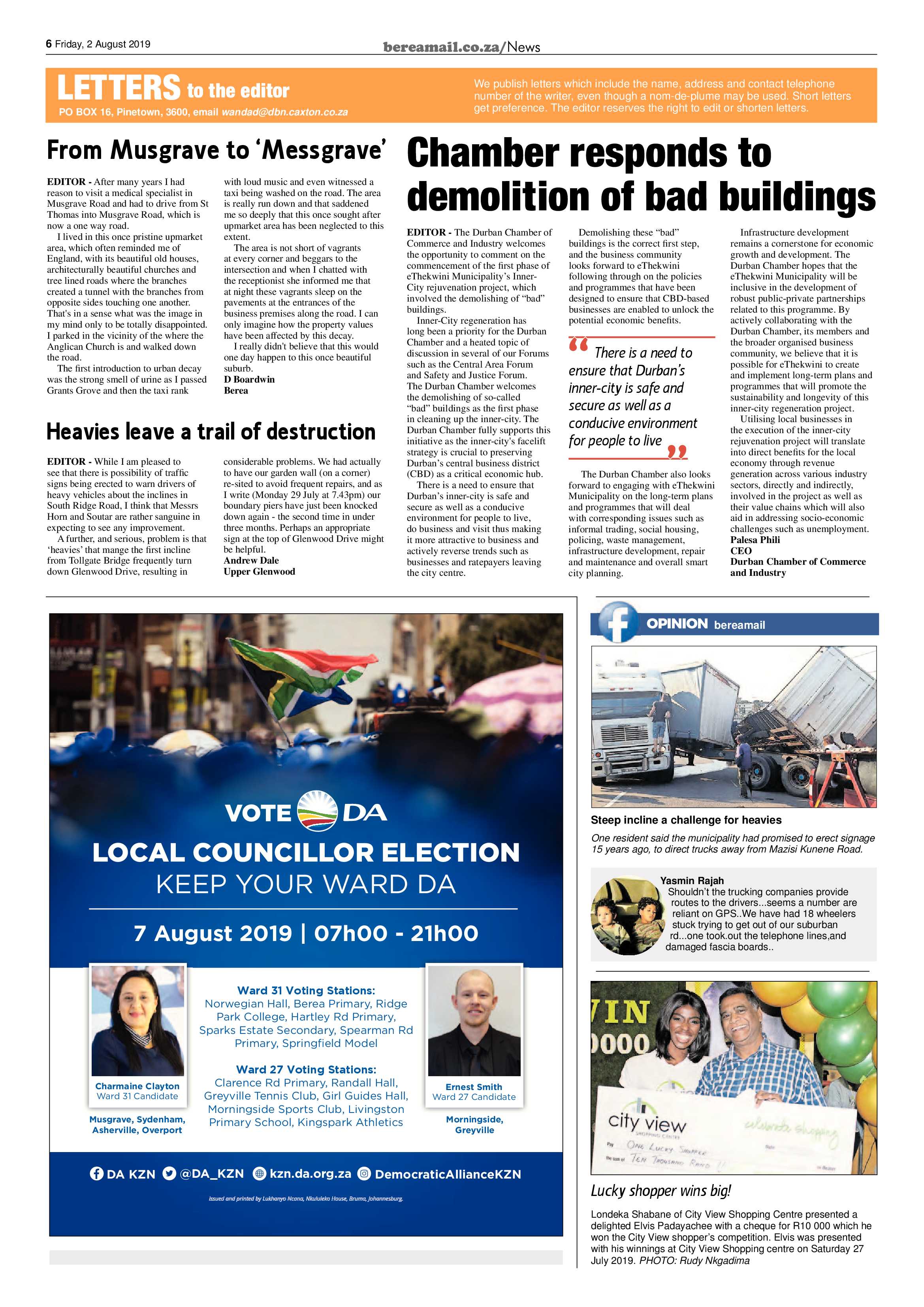 Berea Mail 2 August 2019 page 6