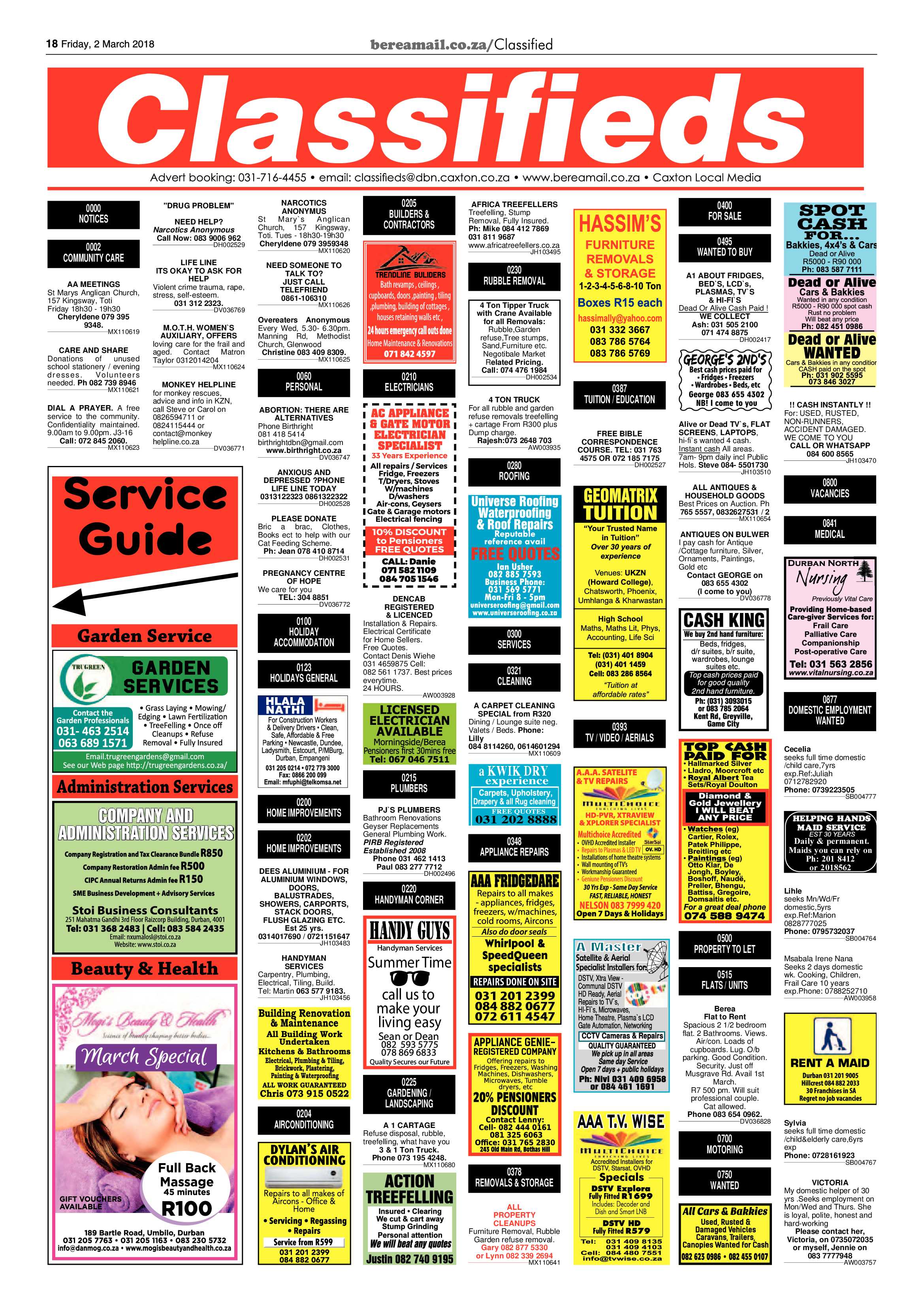 Berea Mail 2 March 2018 page 18