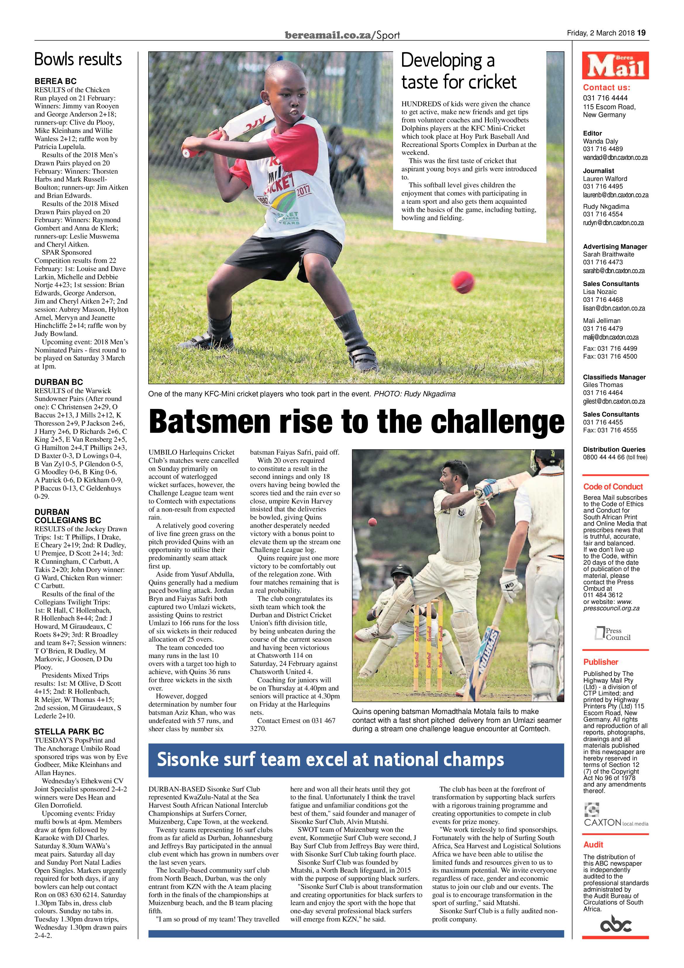 Berea Mail 2 March 2018 page 19