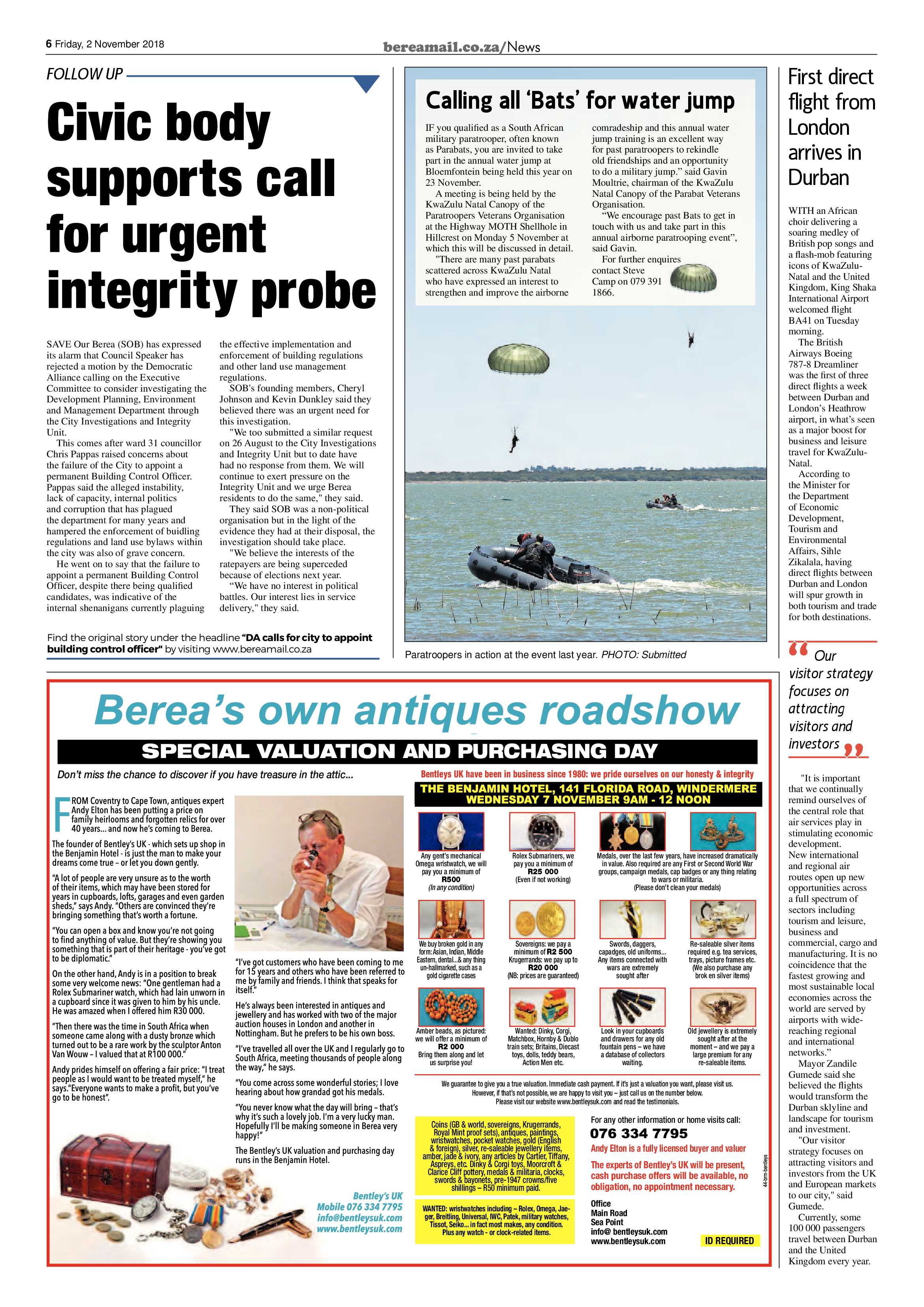 Berea Mail 2 November 2018 page 6