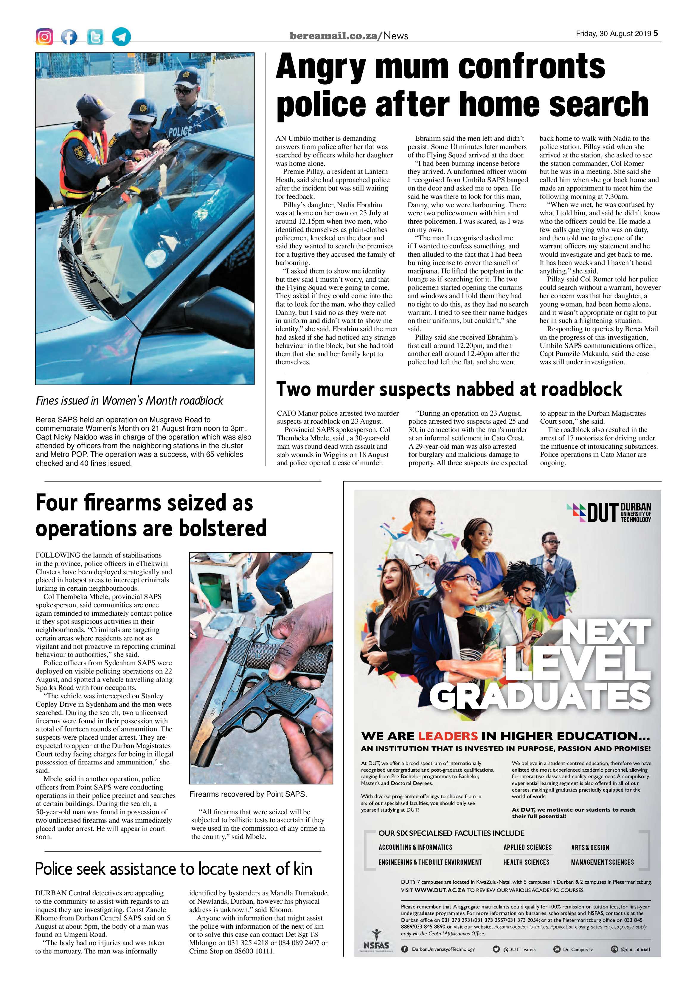 Berea Mail 30 August 2019 page 5
