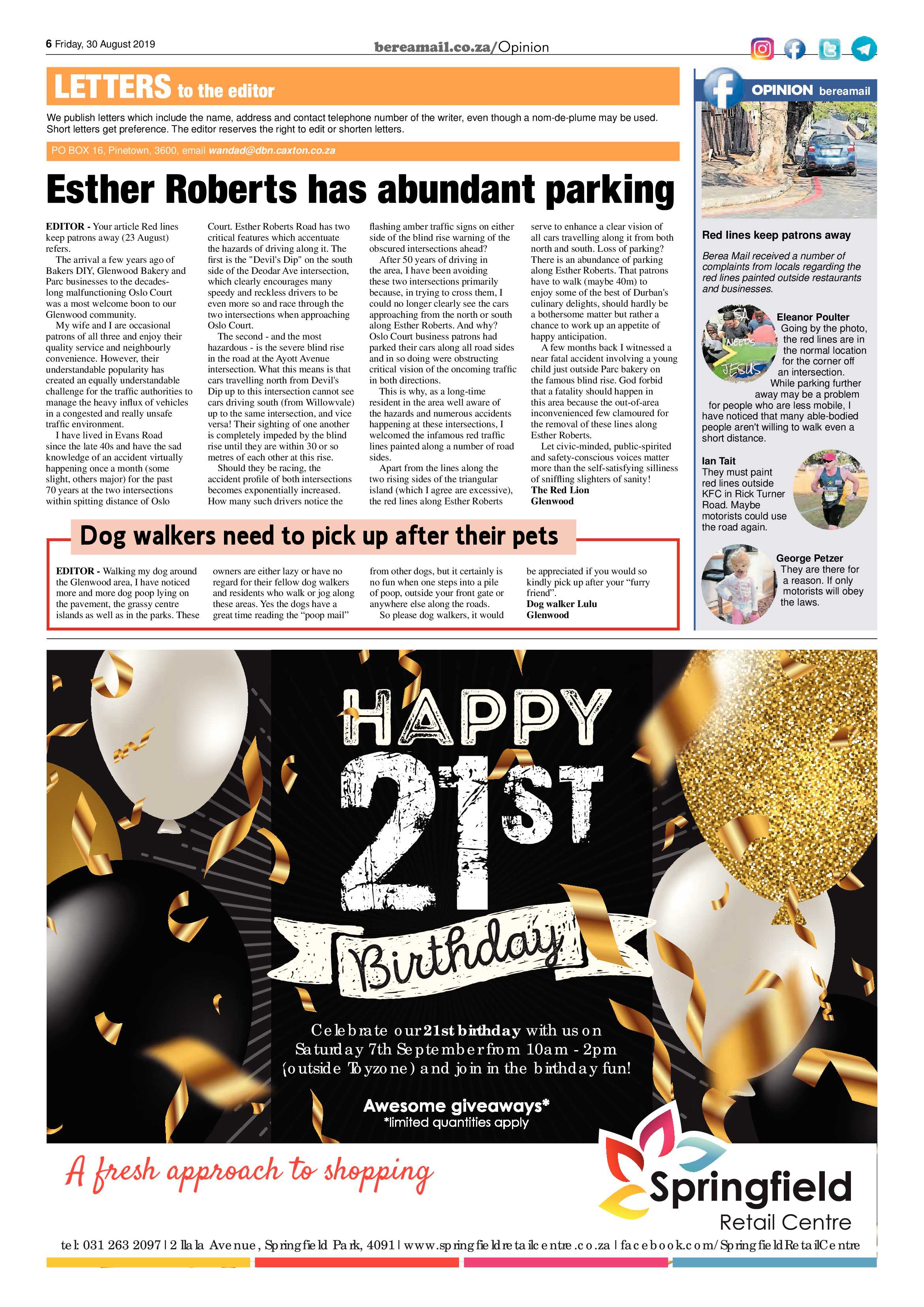 Berea Mail 30 August 2019 page 6