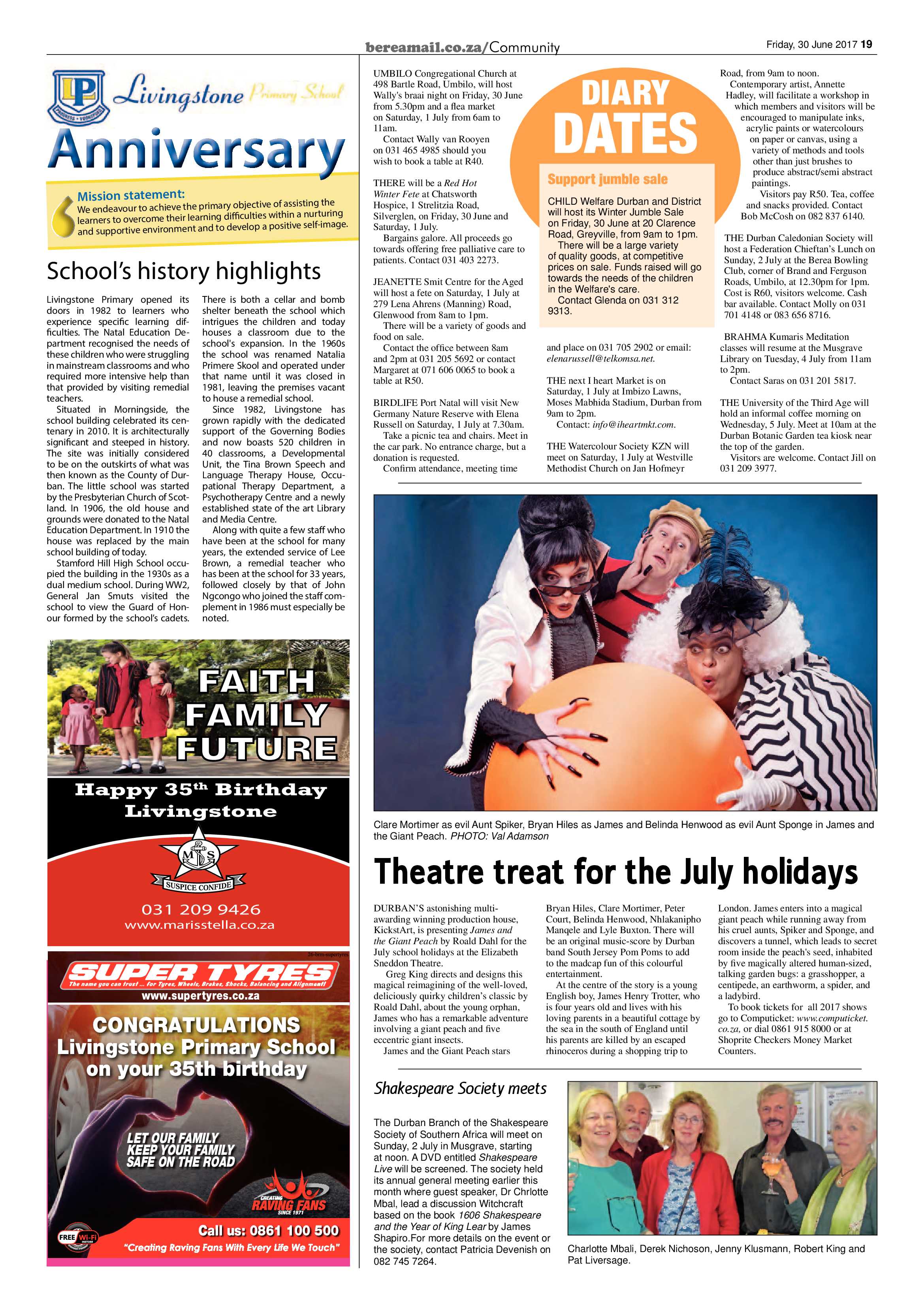 Berea Mail 30 June 2017 page 19