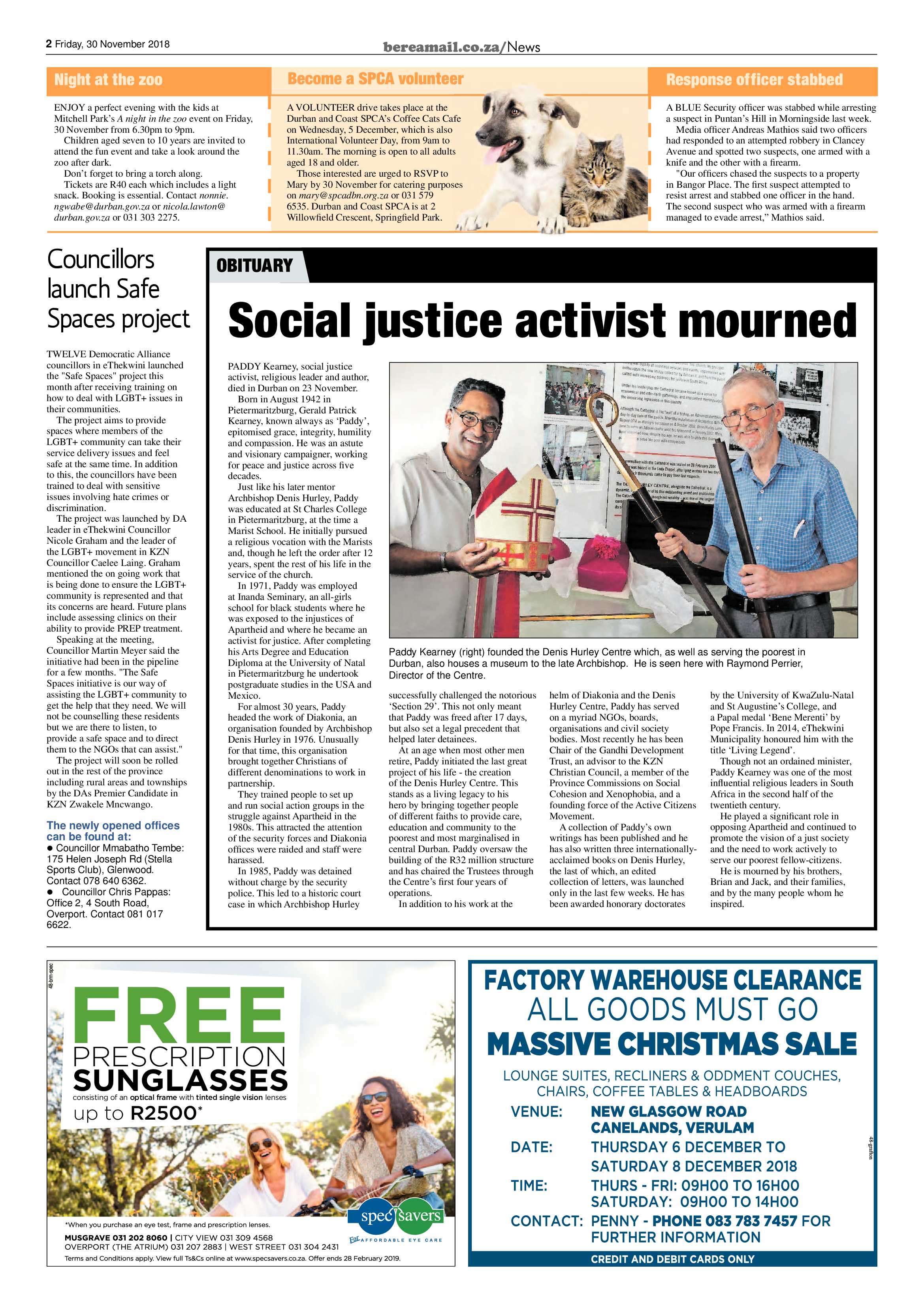 Berea Mail 30 November 2018 page 2
