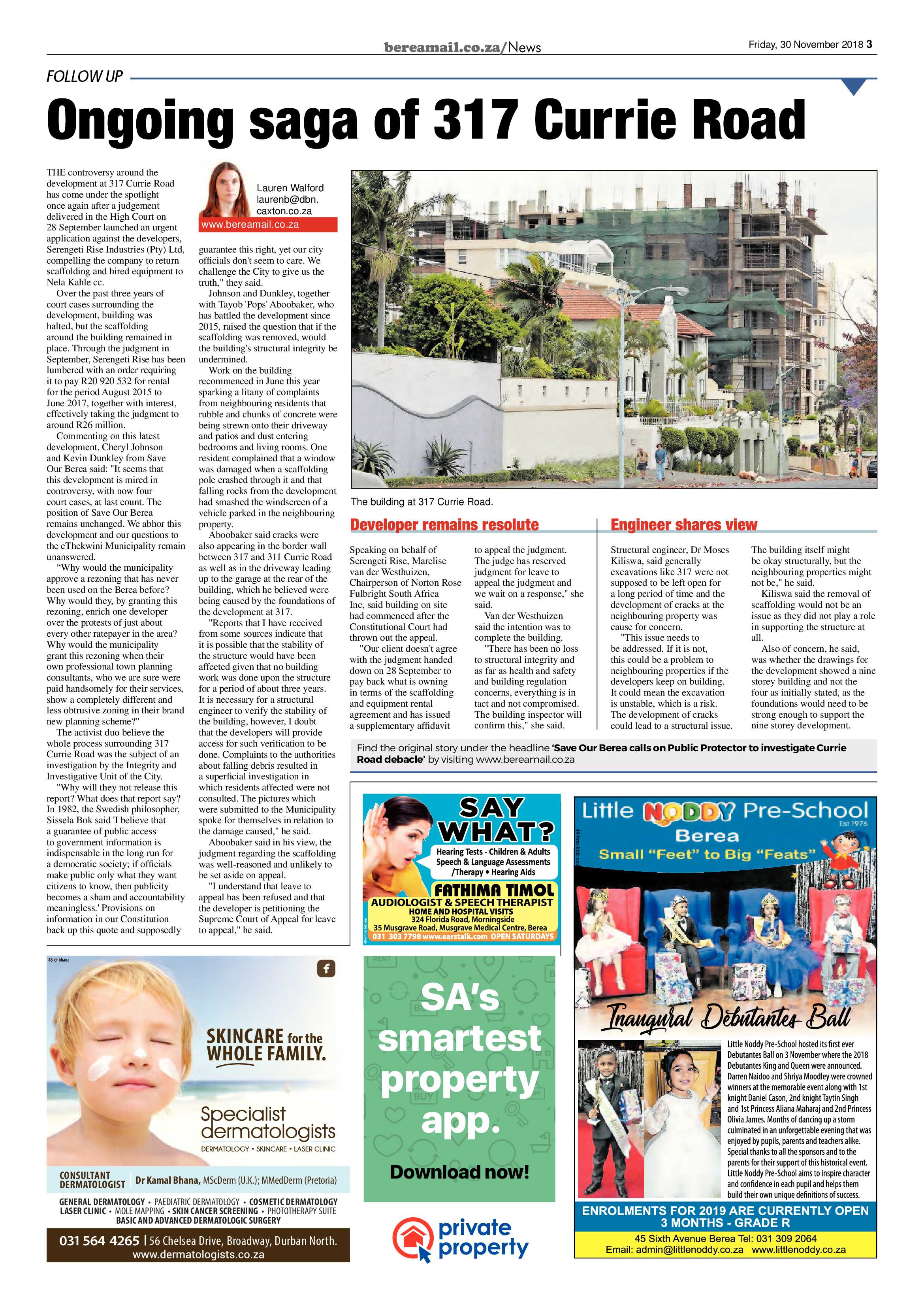 Berea Mail 30 November 2018 page 3
