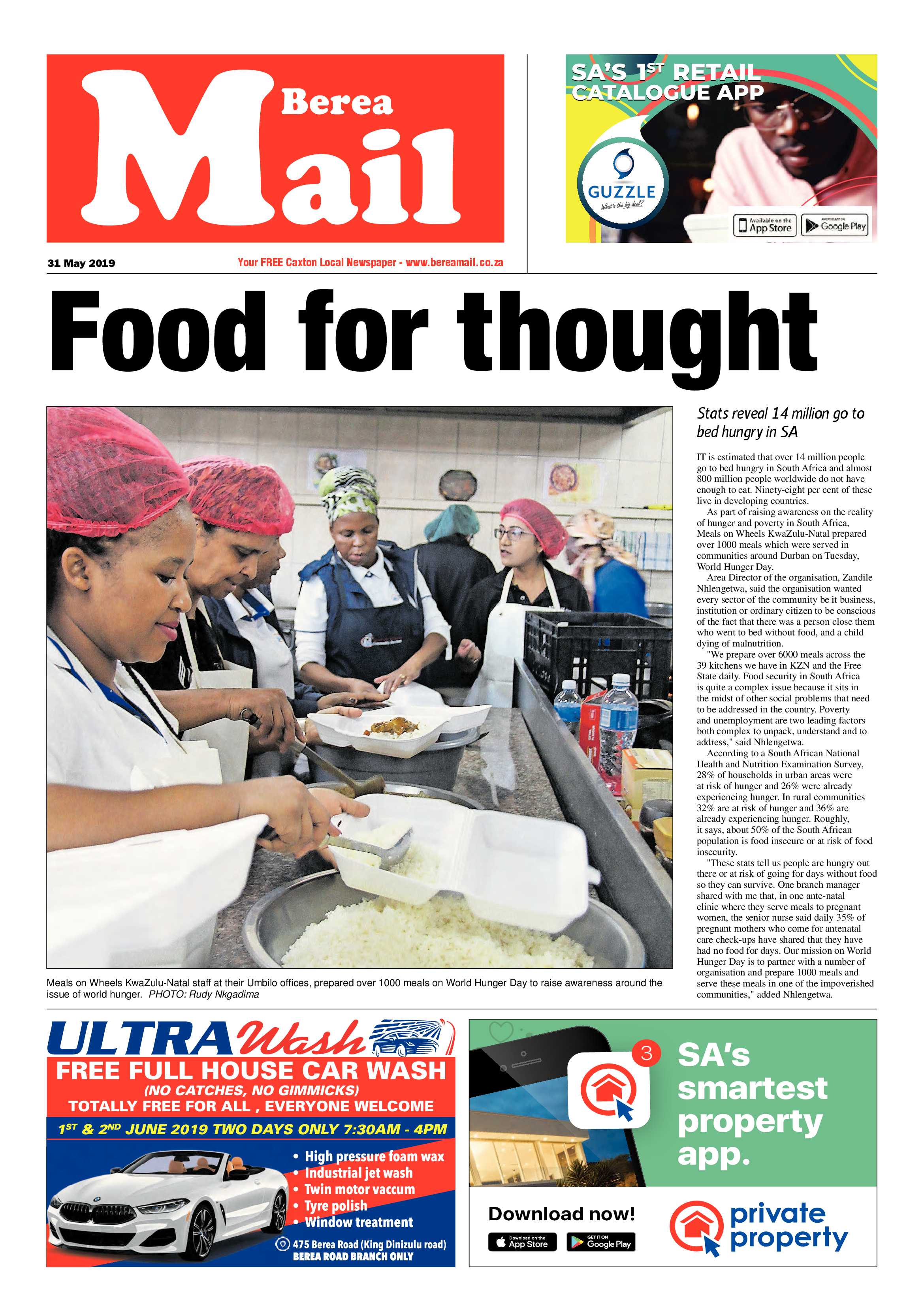 Berea Mail 31 May 2019 page 1
