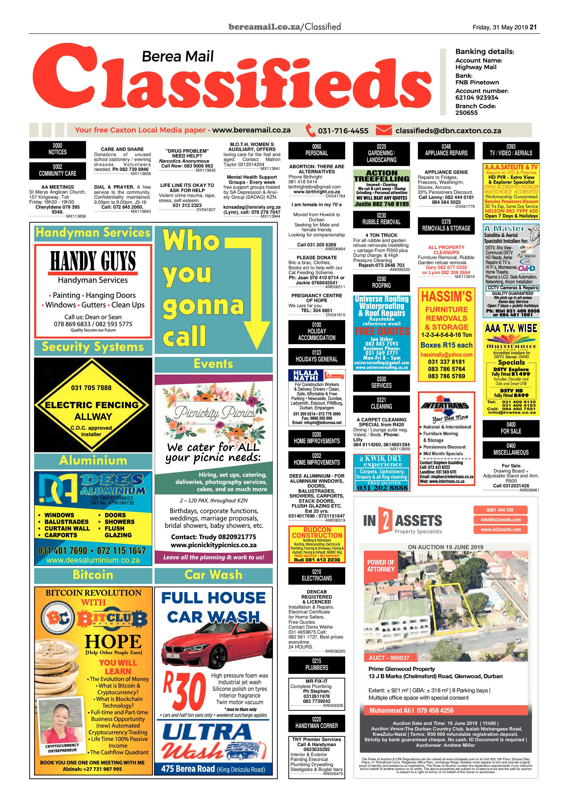 Berea Mail 31 May 2019 page 21