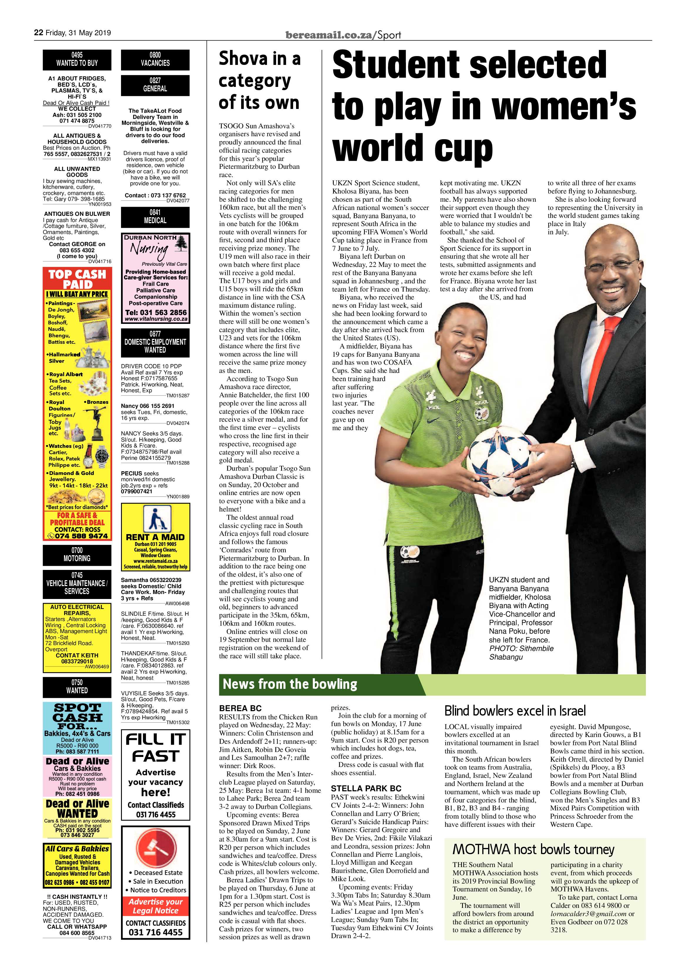 Berea Mail 31 May 2019 page 22