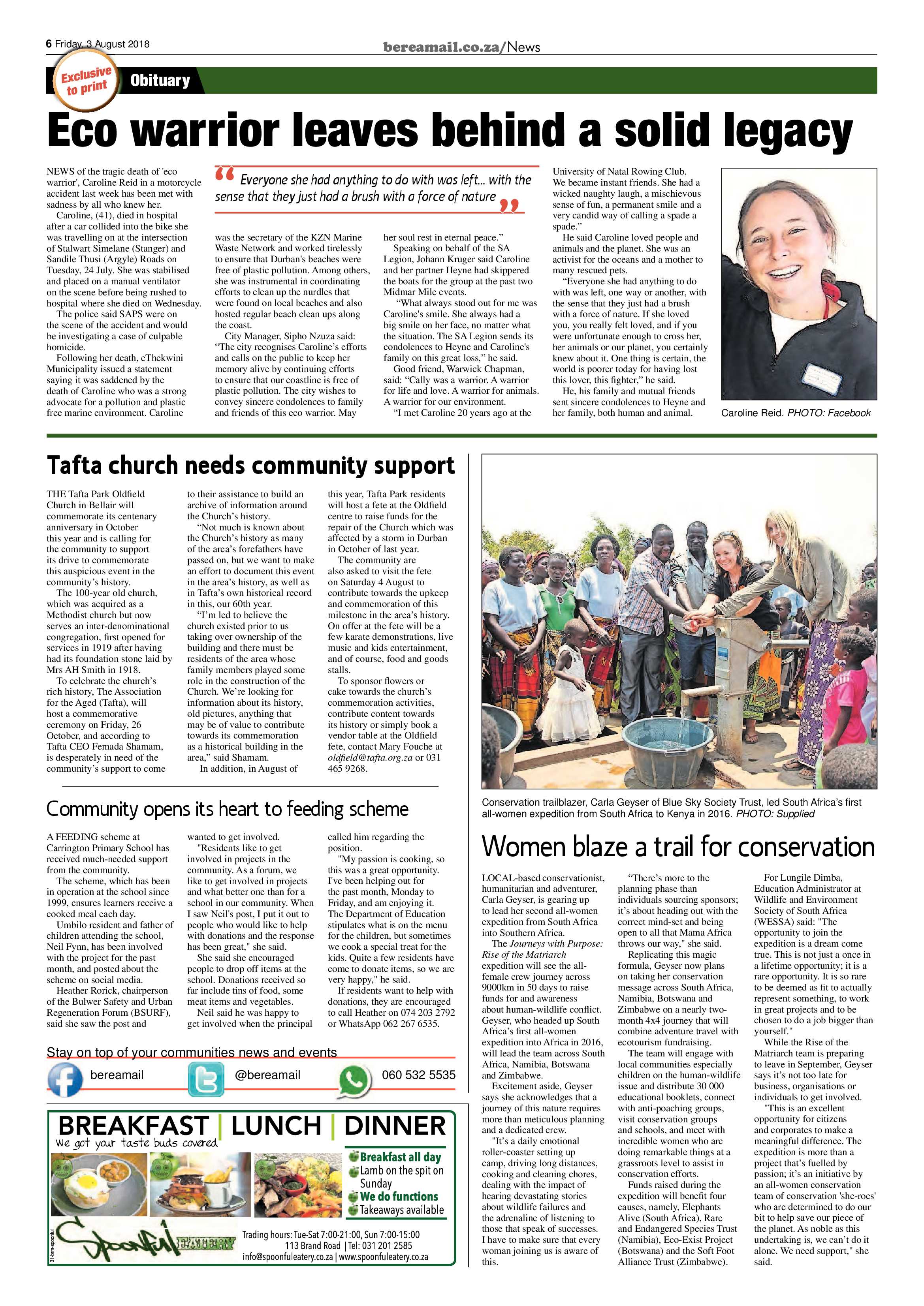 Berea Mail 3 August 2018 page 6