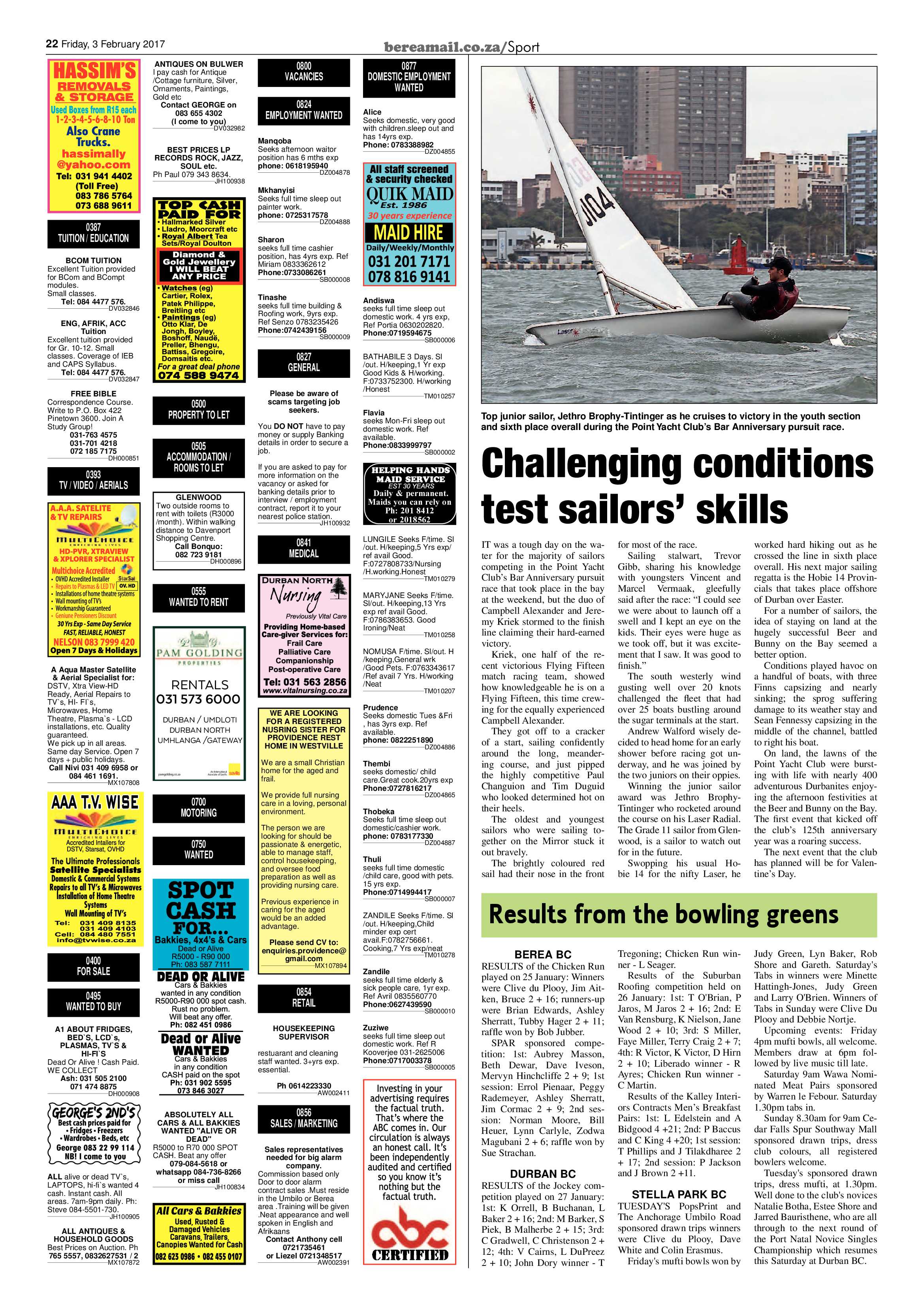 Berea Mail 3 February 2017 page 22