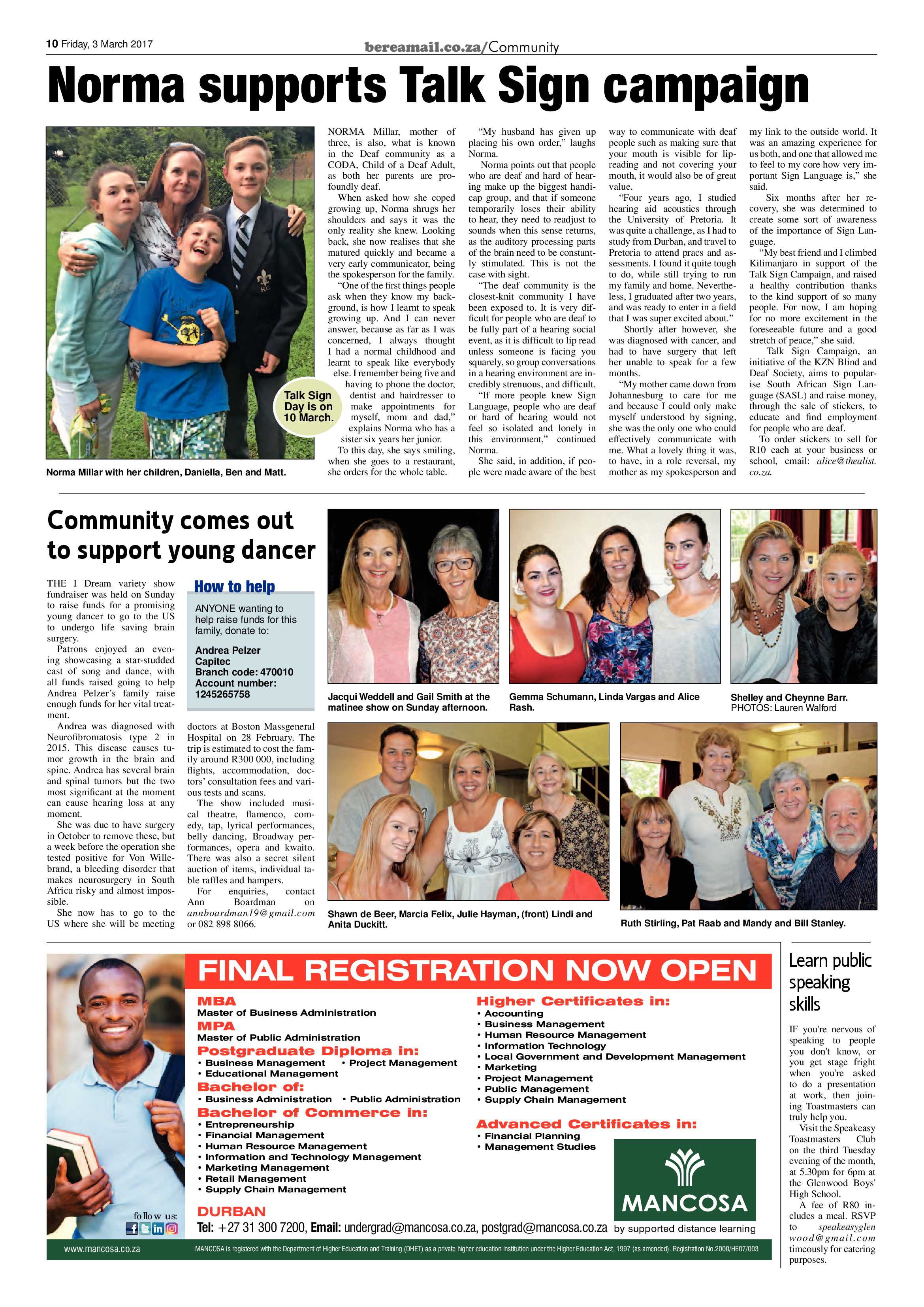 Berea Mail 3 March 2017 page 10