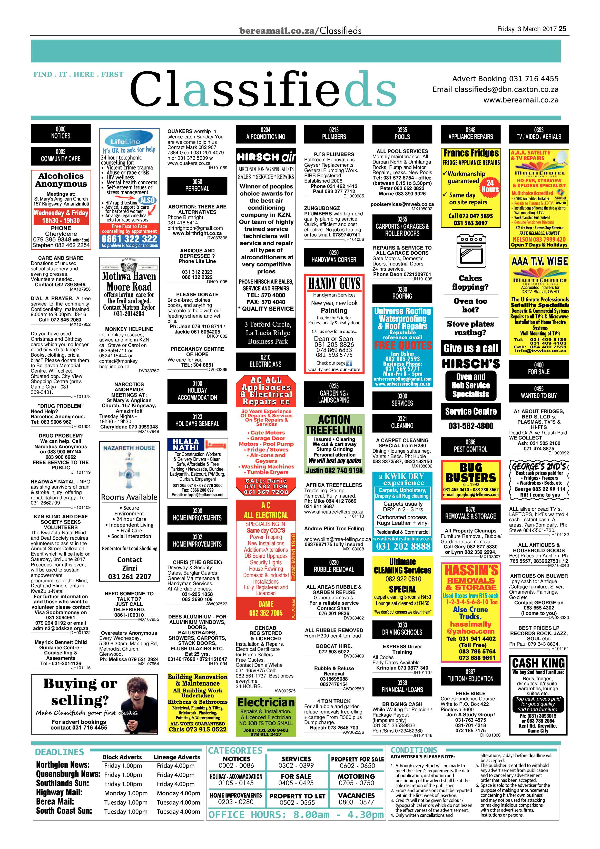 Berea Mail 3 March 2017 page 25