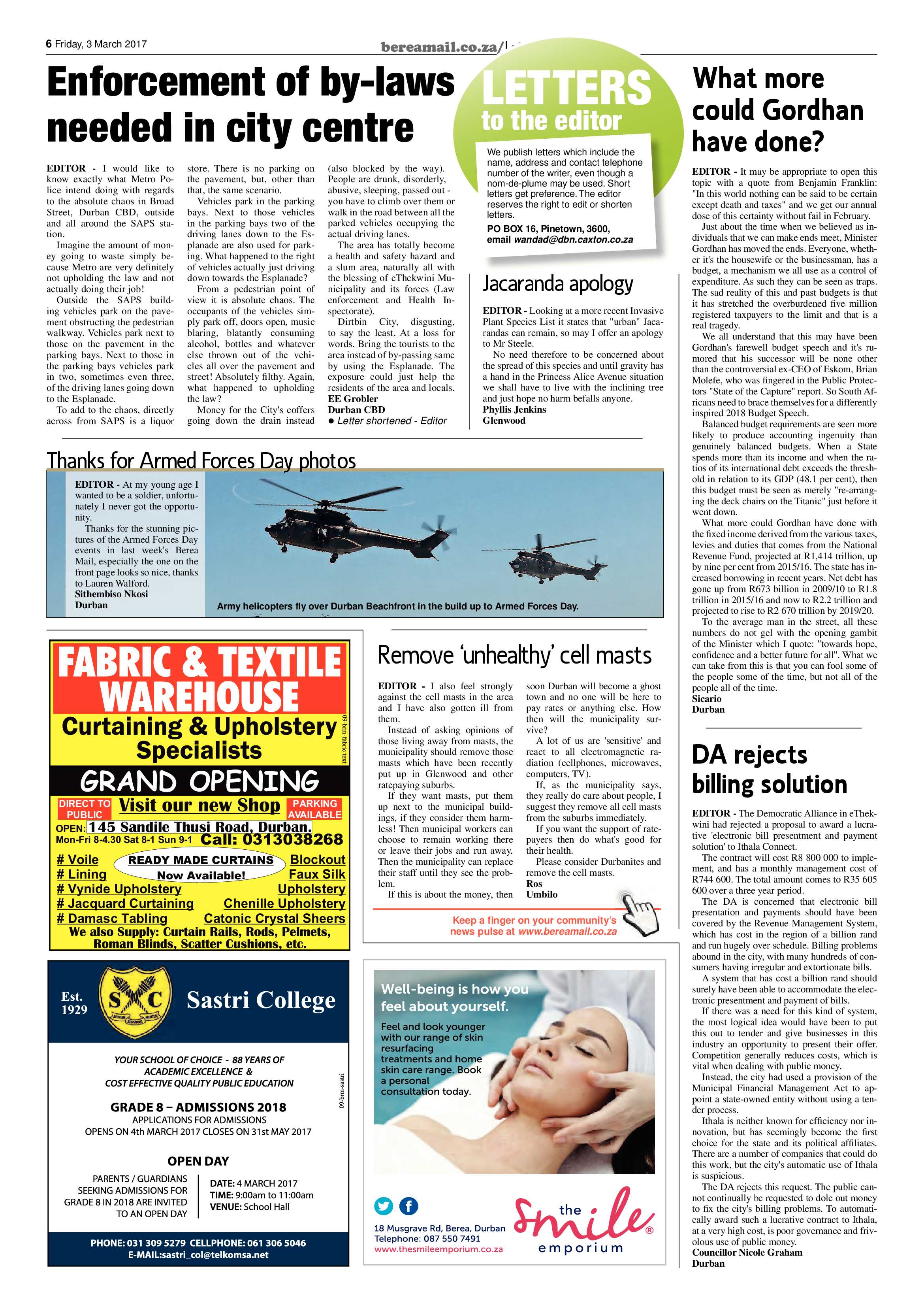 Berea Mail 3 March 2017 page 6