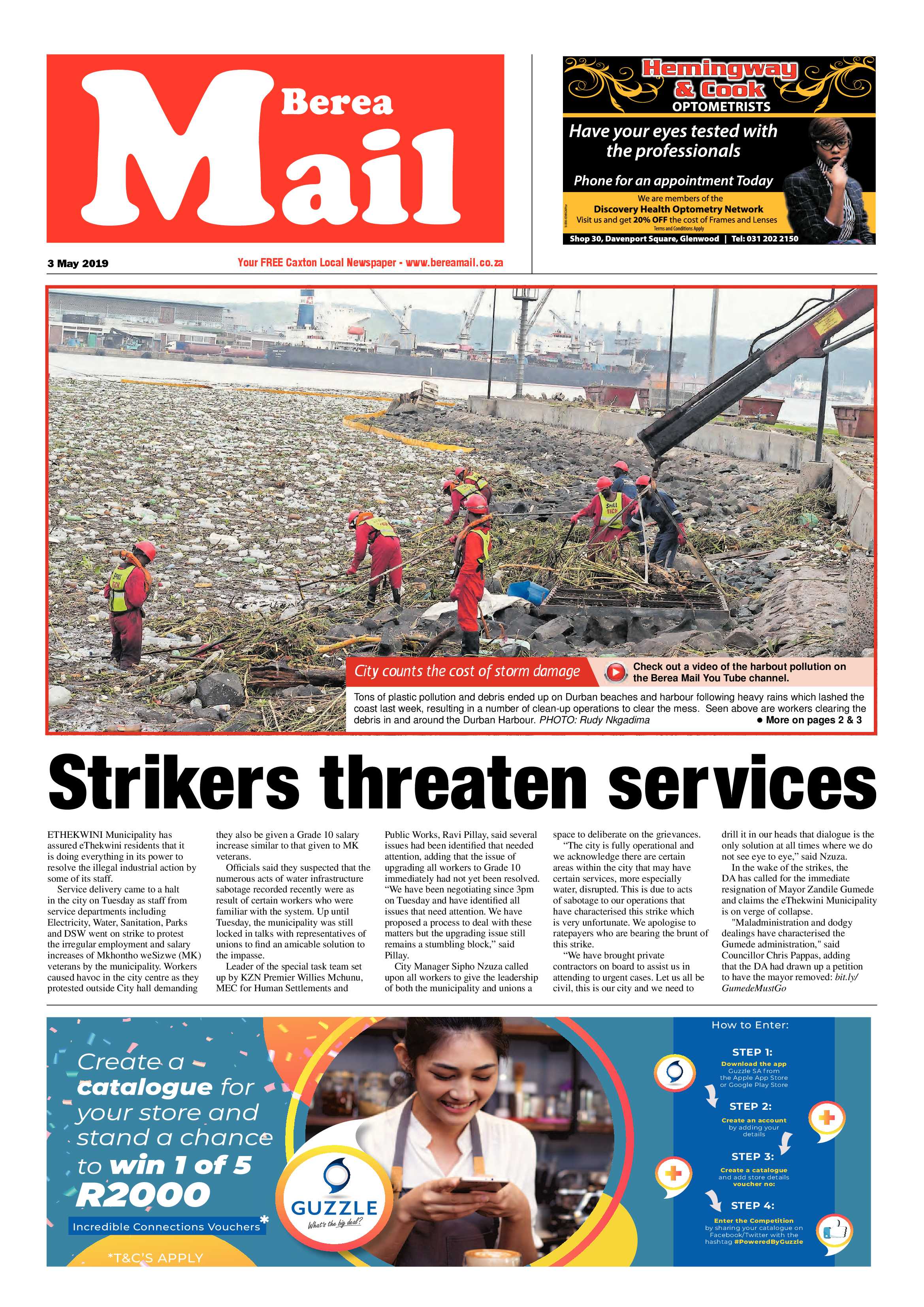 Berea Mail 3 May 2019 page 1