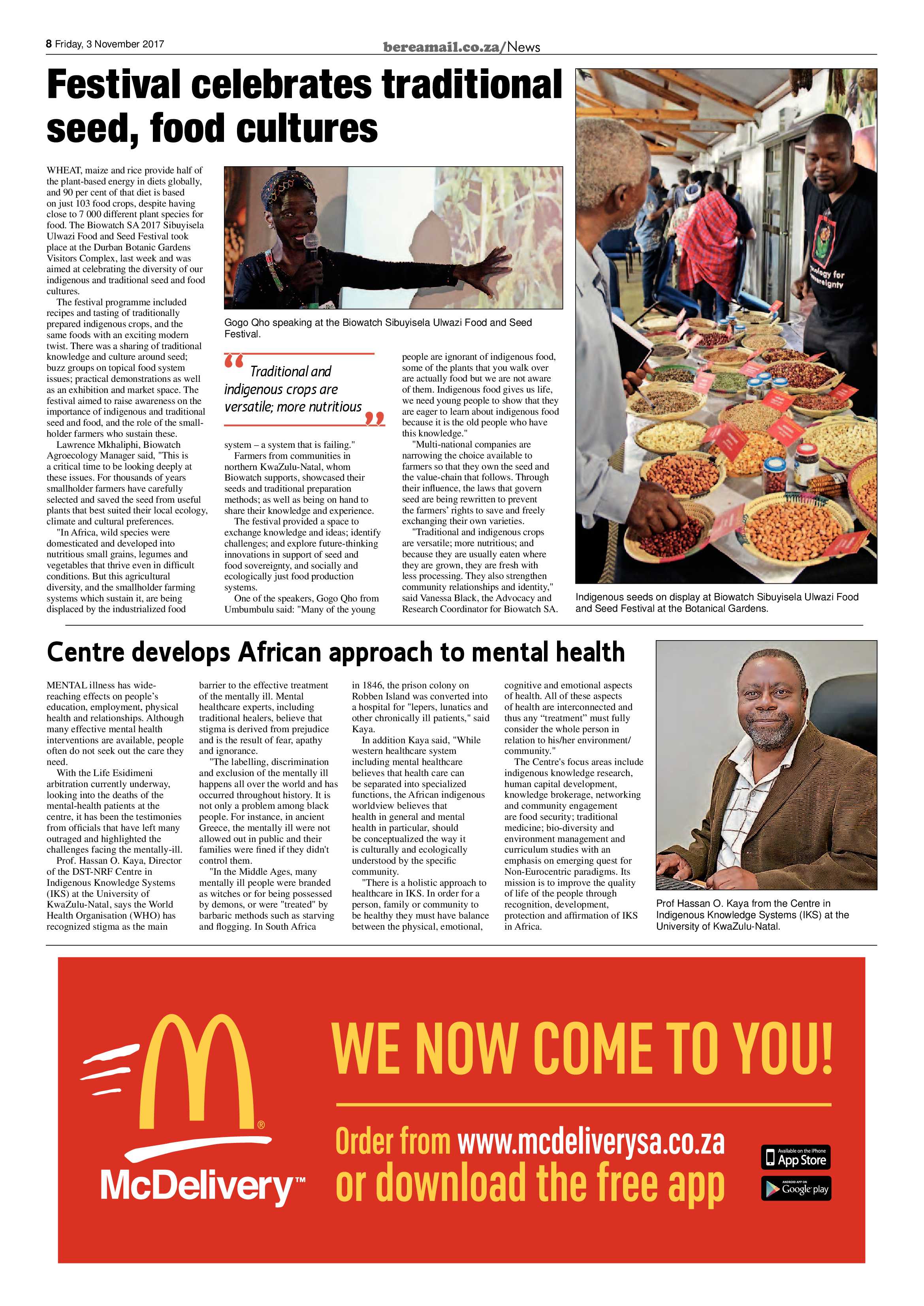 Berea Mail 3 November 2017 page 8