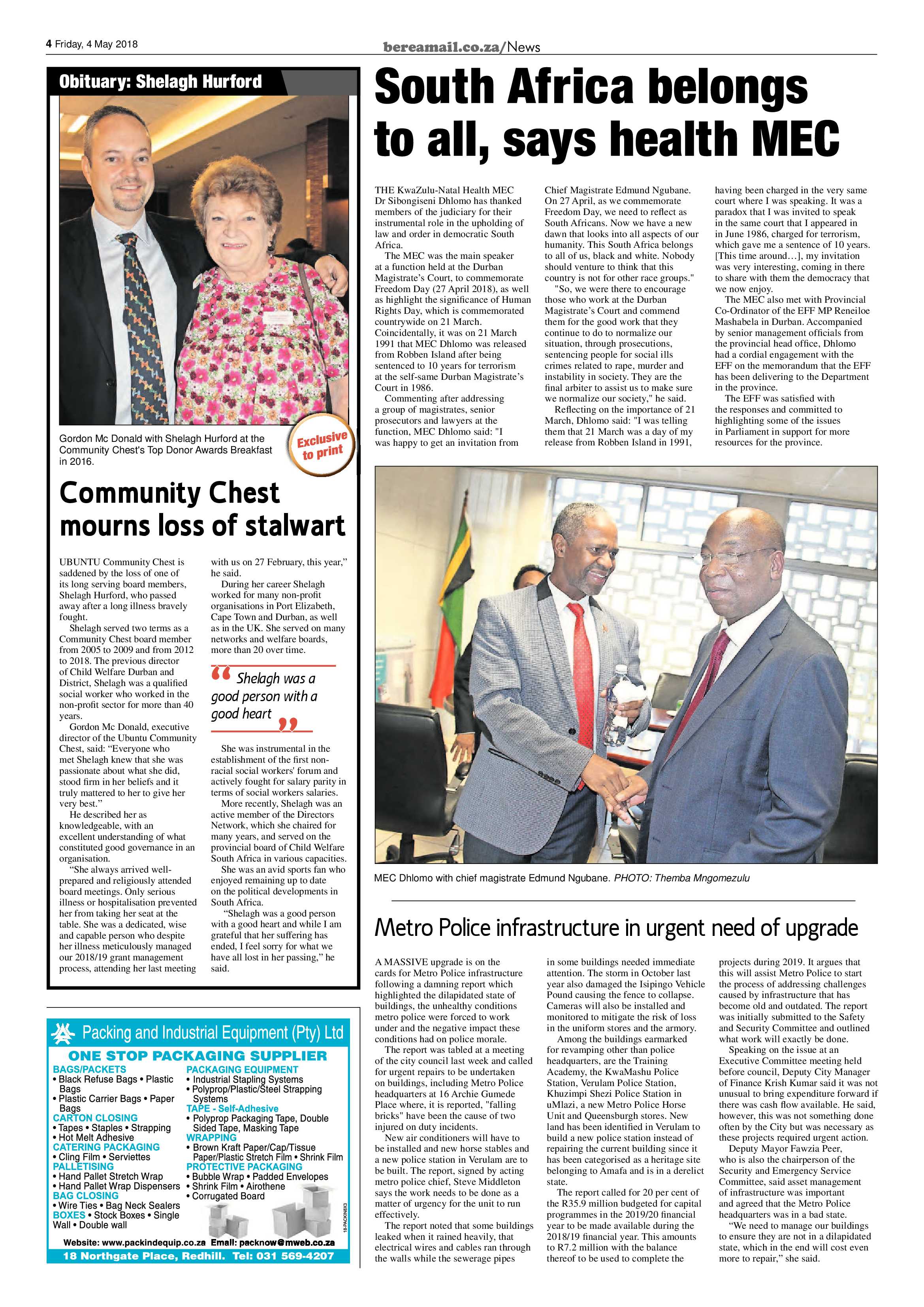 Berea Mail 4 May 2018 page 4