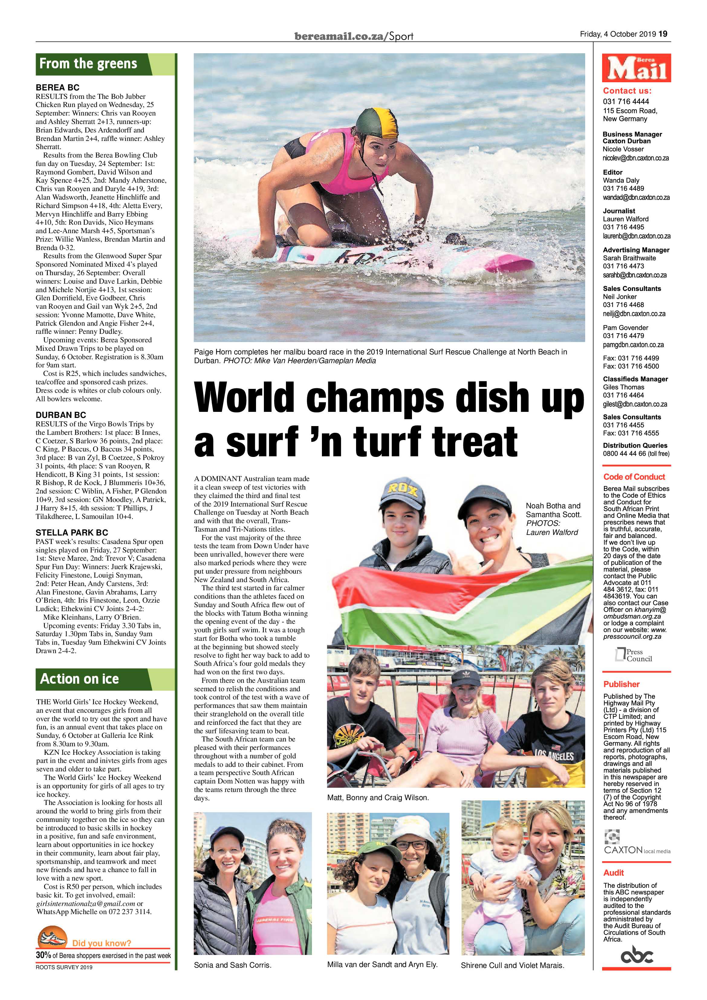 Berea Mail 4 October 2019 page 19