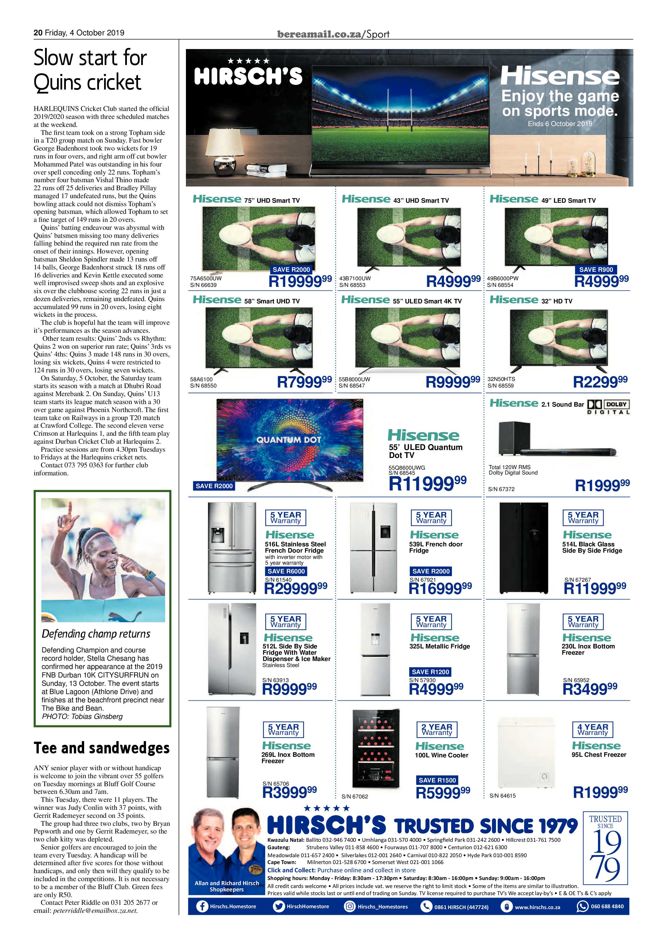 Berea Mail 4 October 2019 page 20