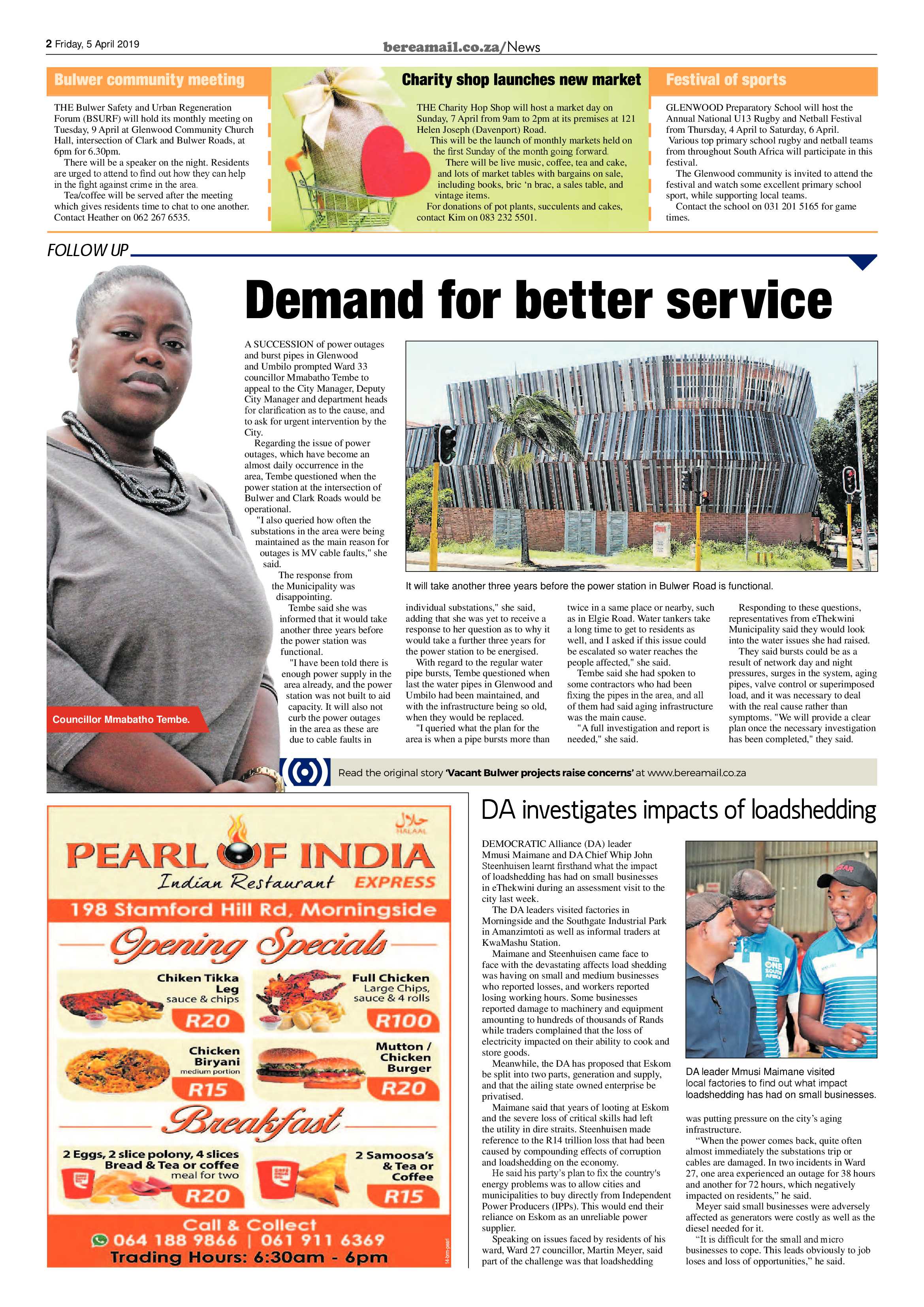 Berea Mail 5 April 2019 page 2